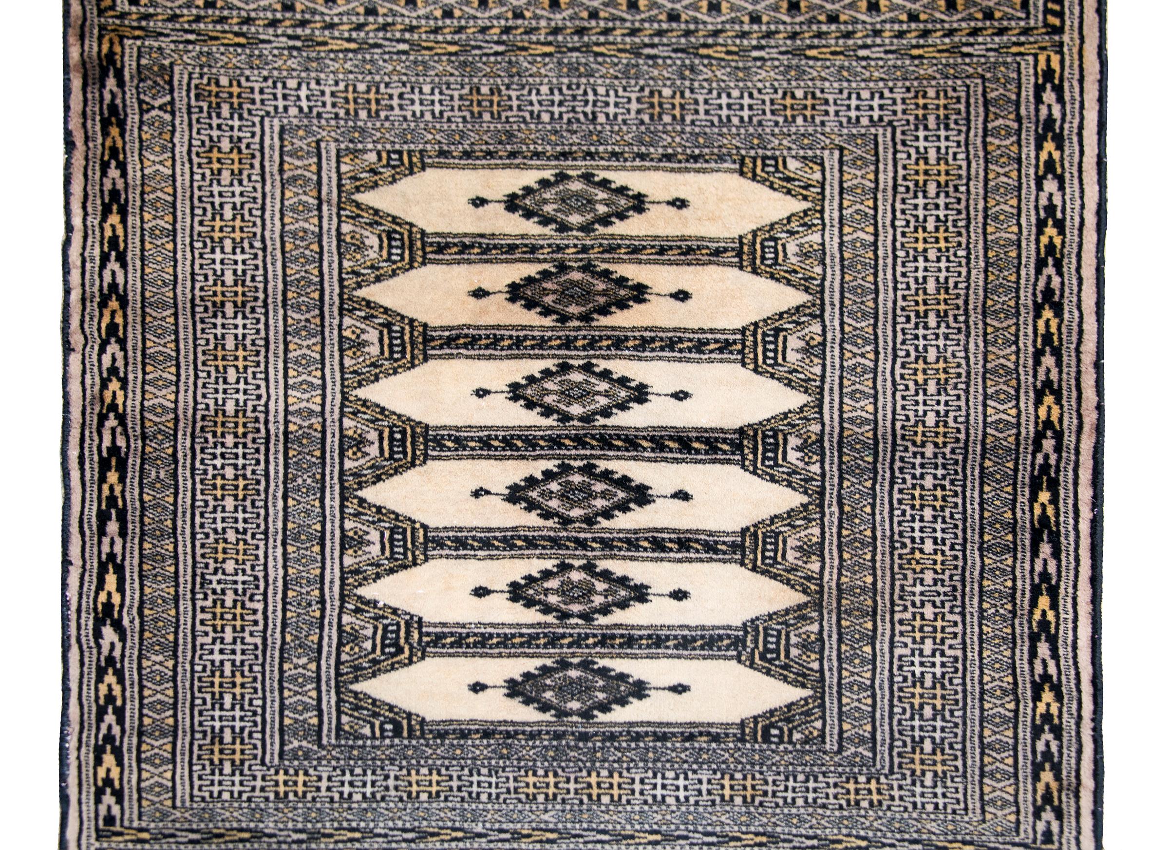 Vintage Pakistani Bokhara Rug For Sale 3