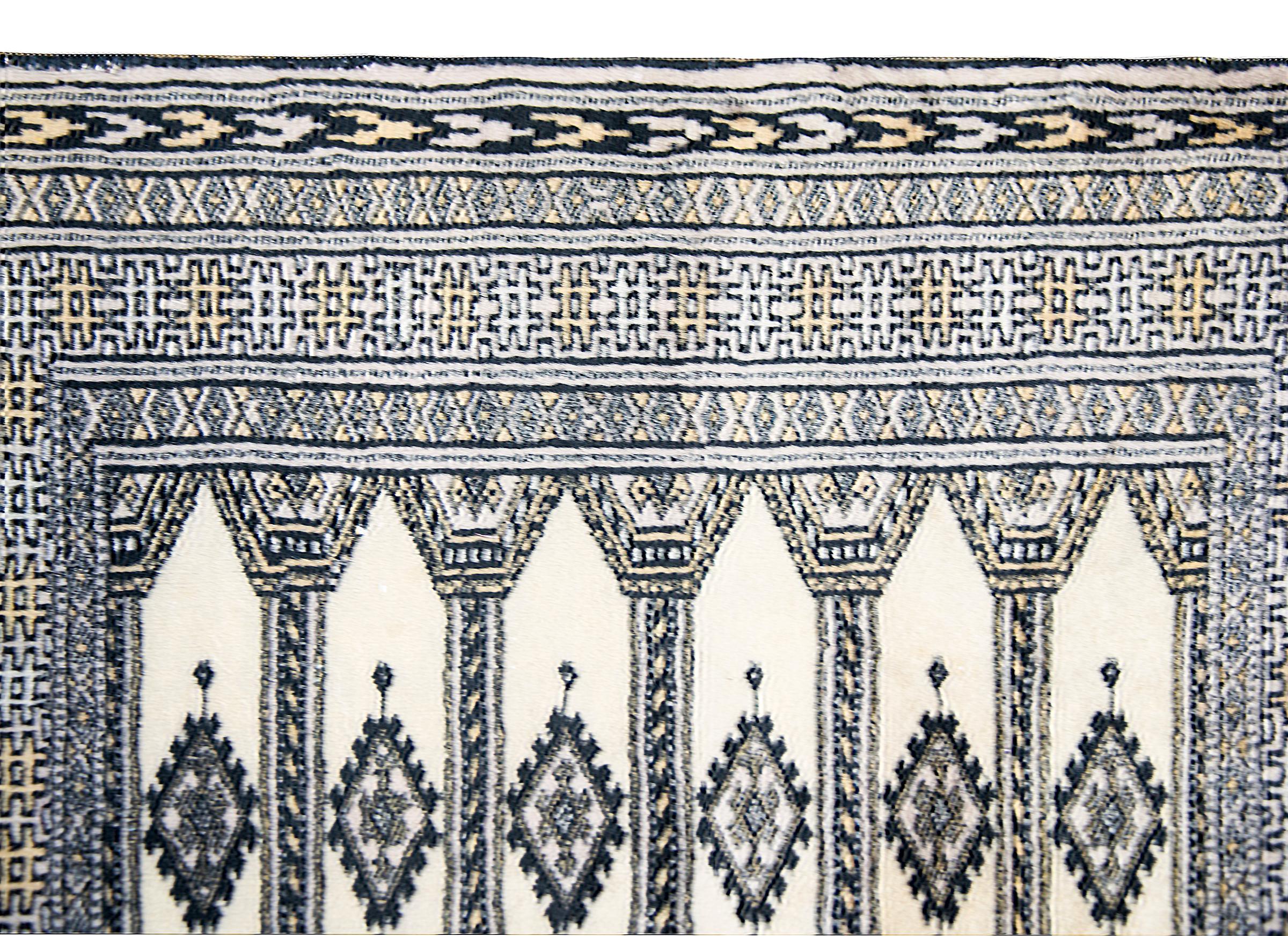 Vintage Pakistani Bokhara Rug For Sale 5