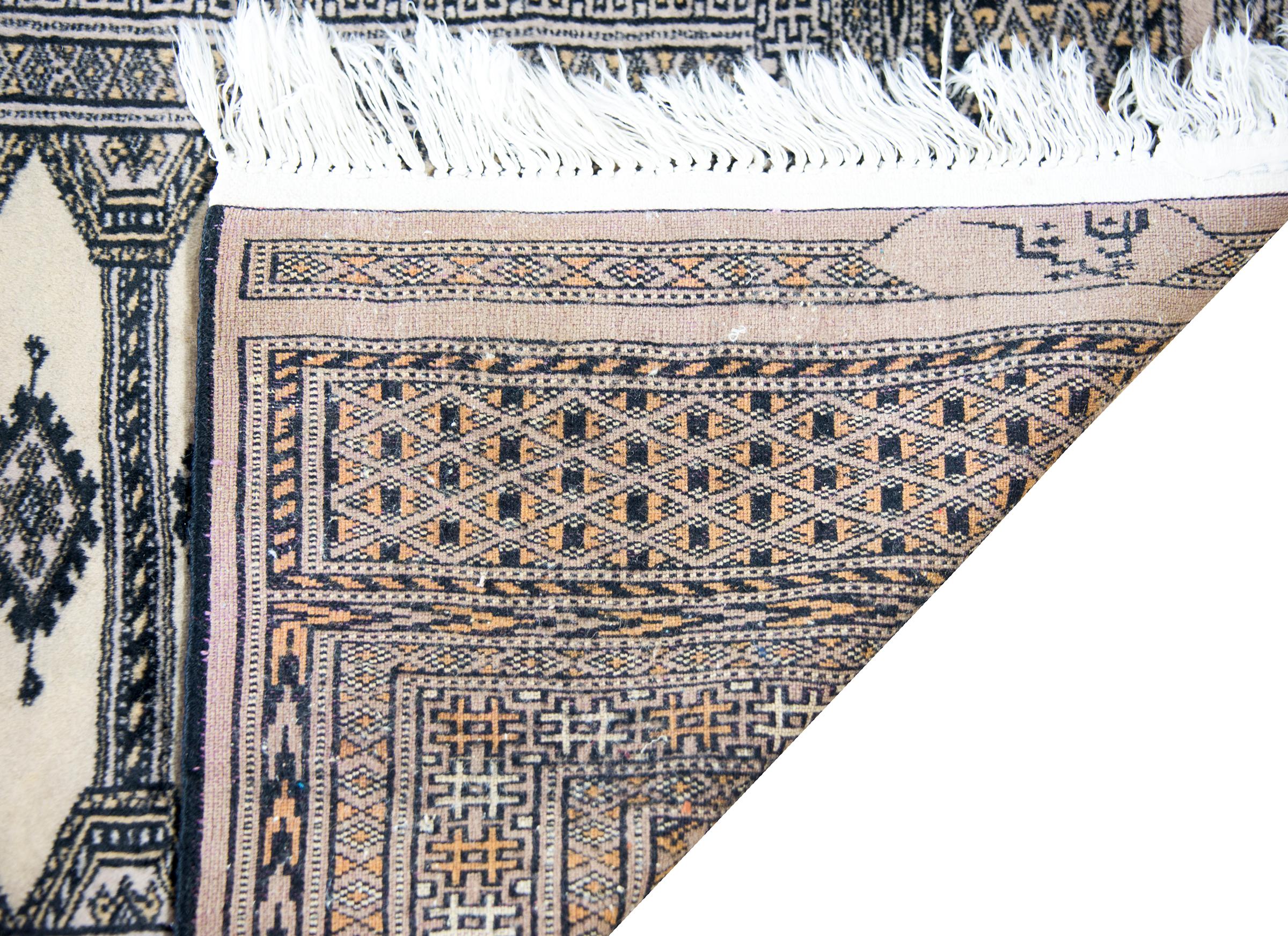 Vintage Pakistani Bokhara Rug For Sale 8