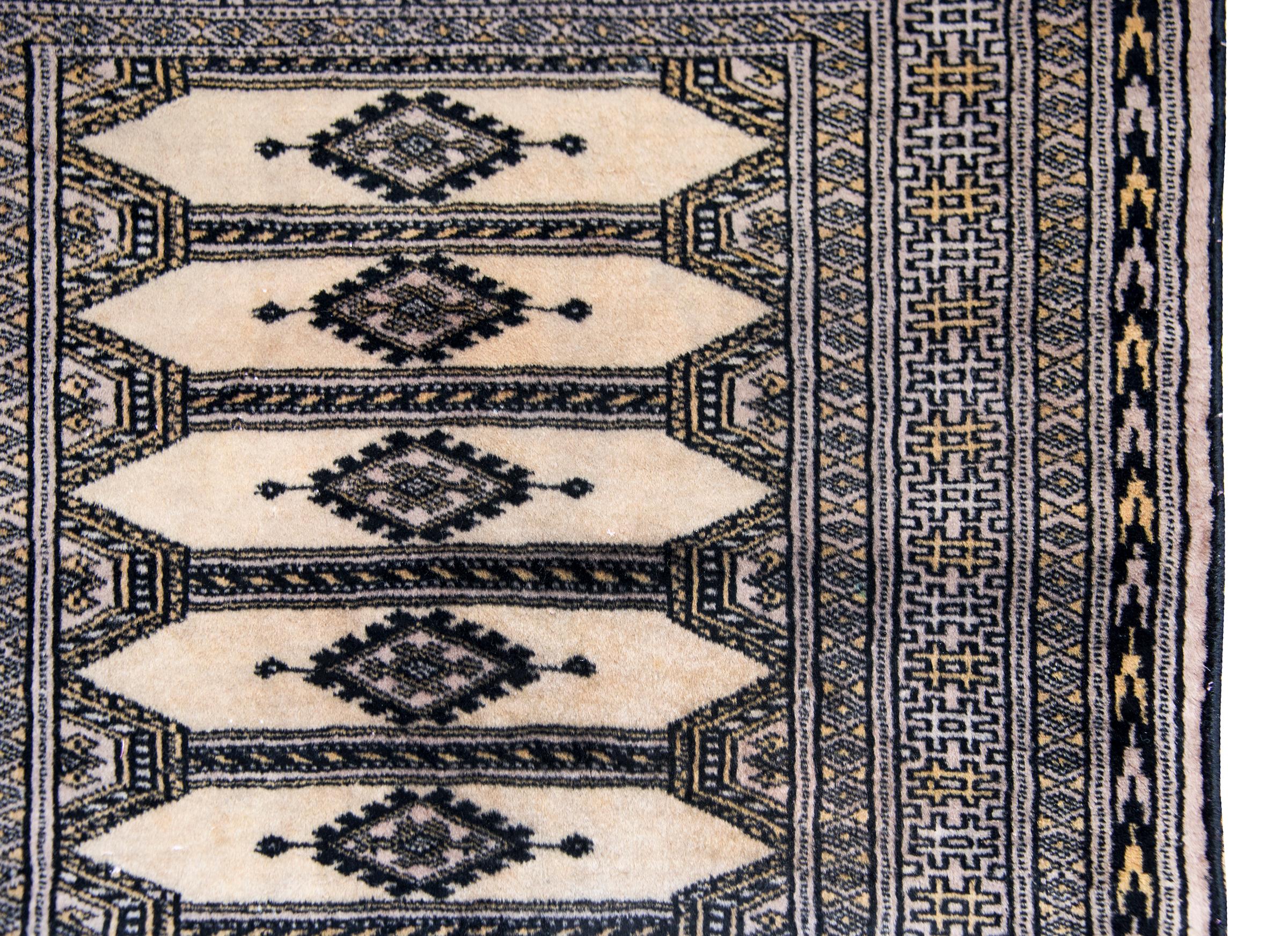 20th Century Vintage Pakistani Bokhara Rug For Sale
