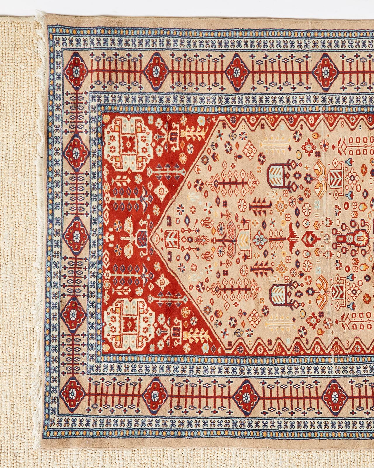 Tribal Vintage Pakistani Hand Knotted Rug Carpet