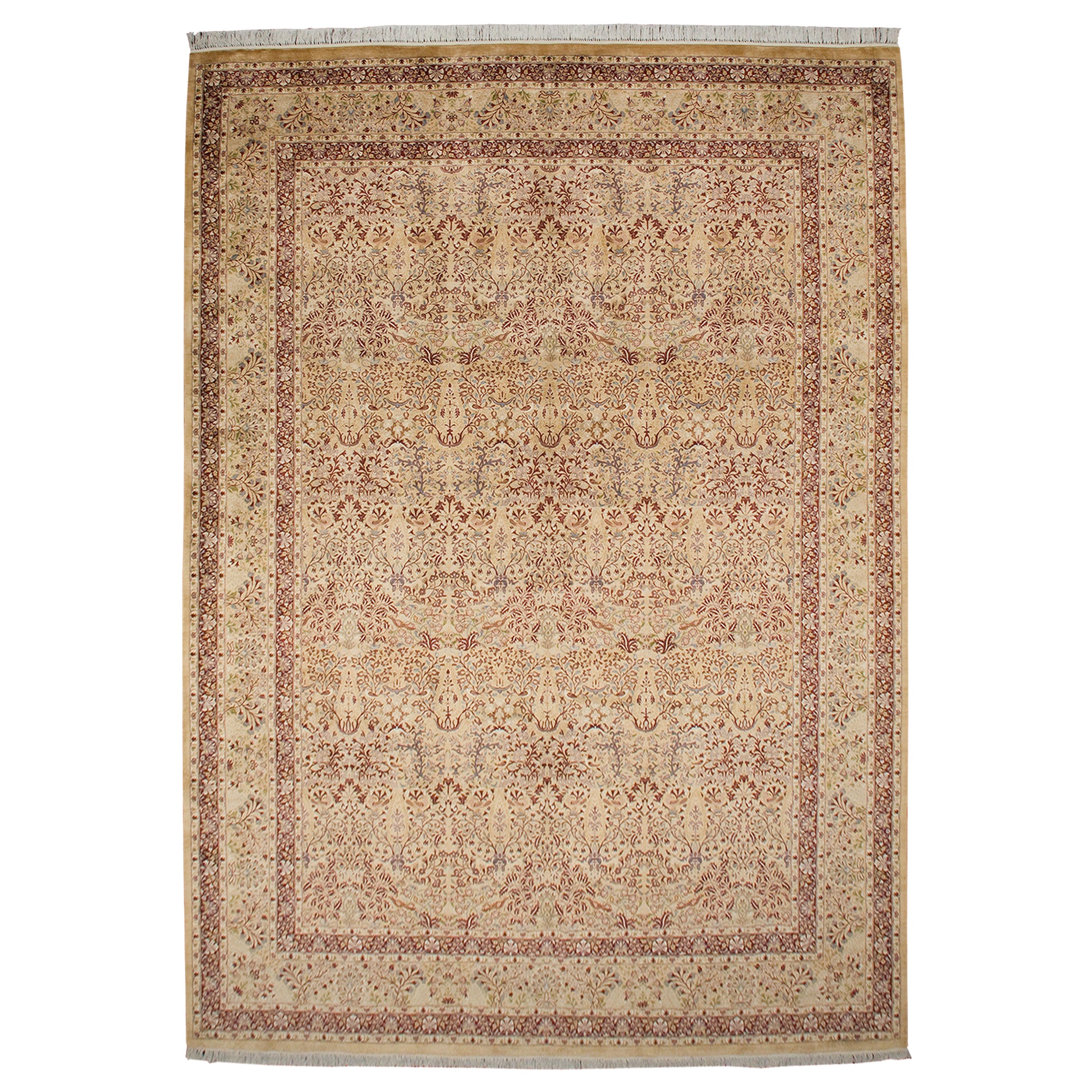 Pakistanischer Kerman-Teppich im Vintage-Stil