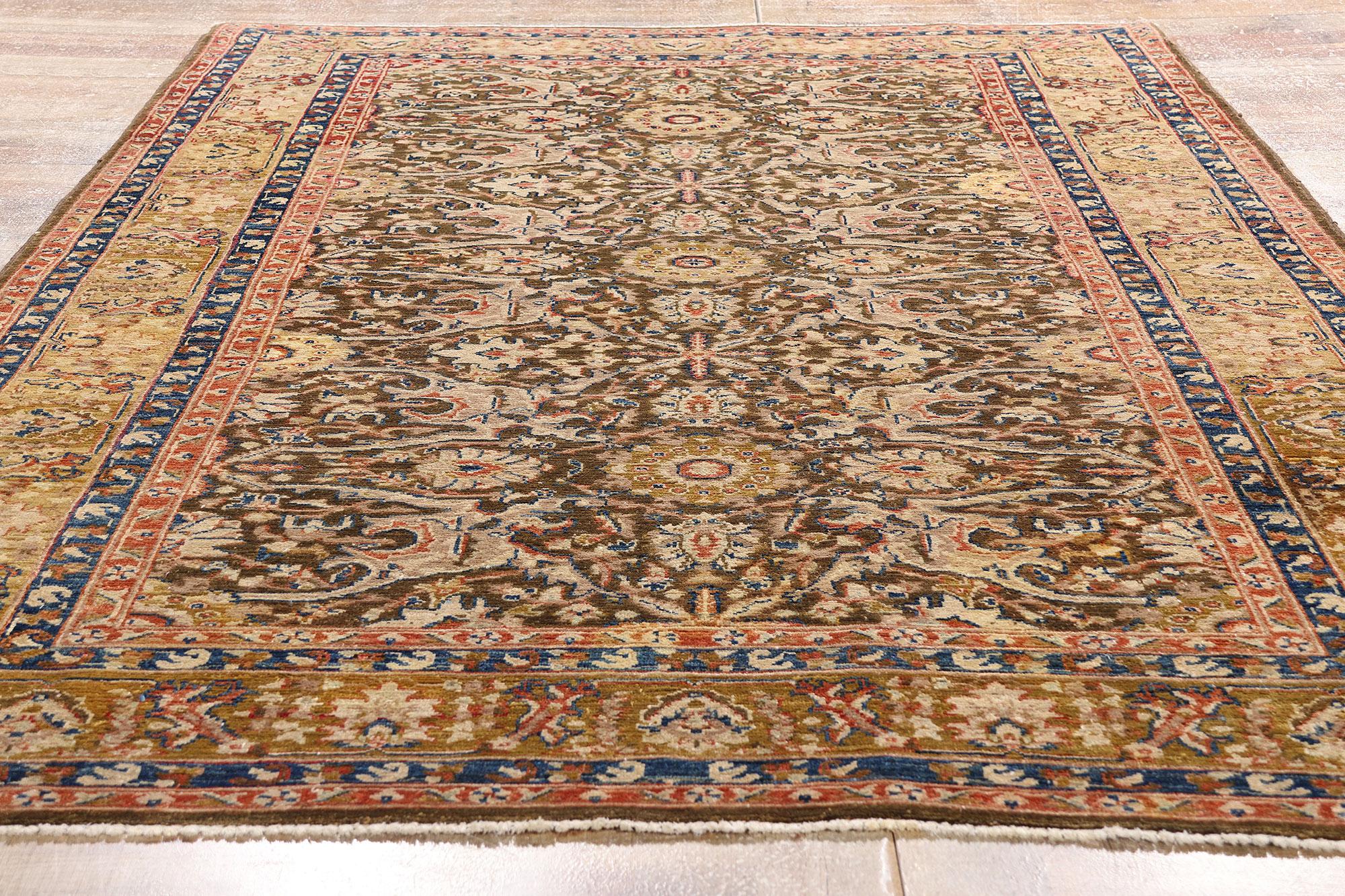 Vintage Pakistani Malayer Carpet with Traditional Style For Sale 3