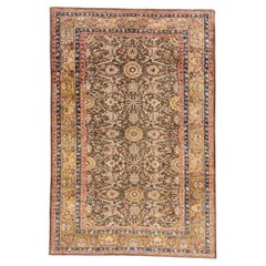 Vintage Pakistani Malayer Carpet with Traditional Style