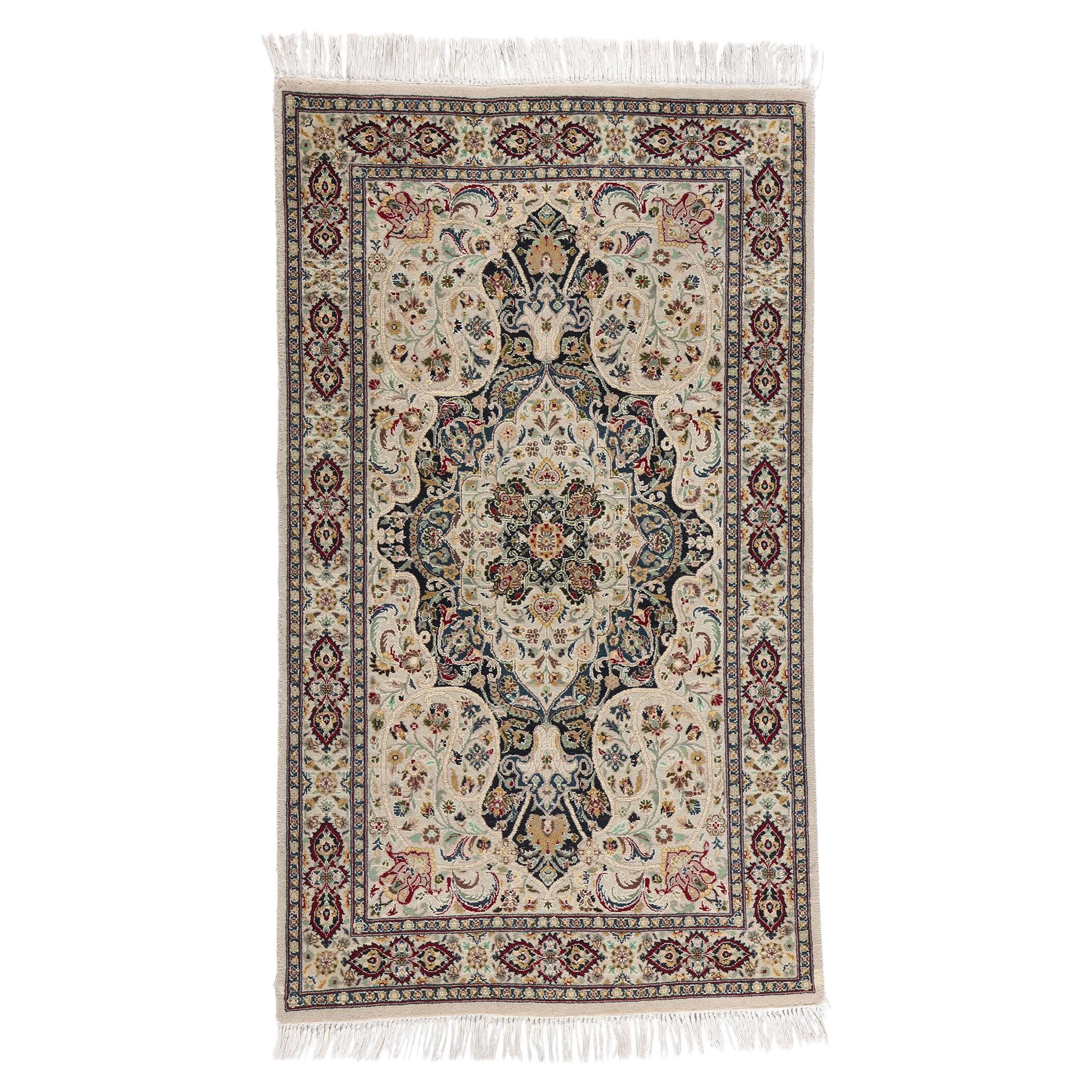 Vintage Pakistani Persian Nain Rug, 03'01 x 05'04
