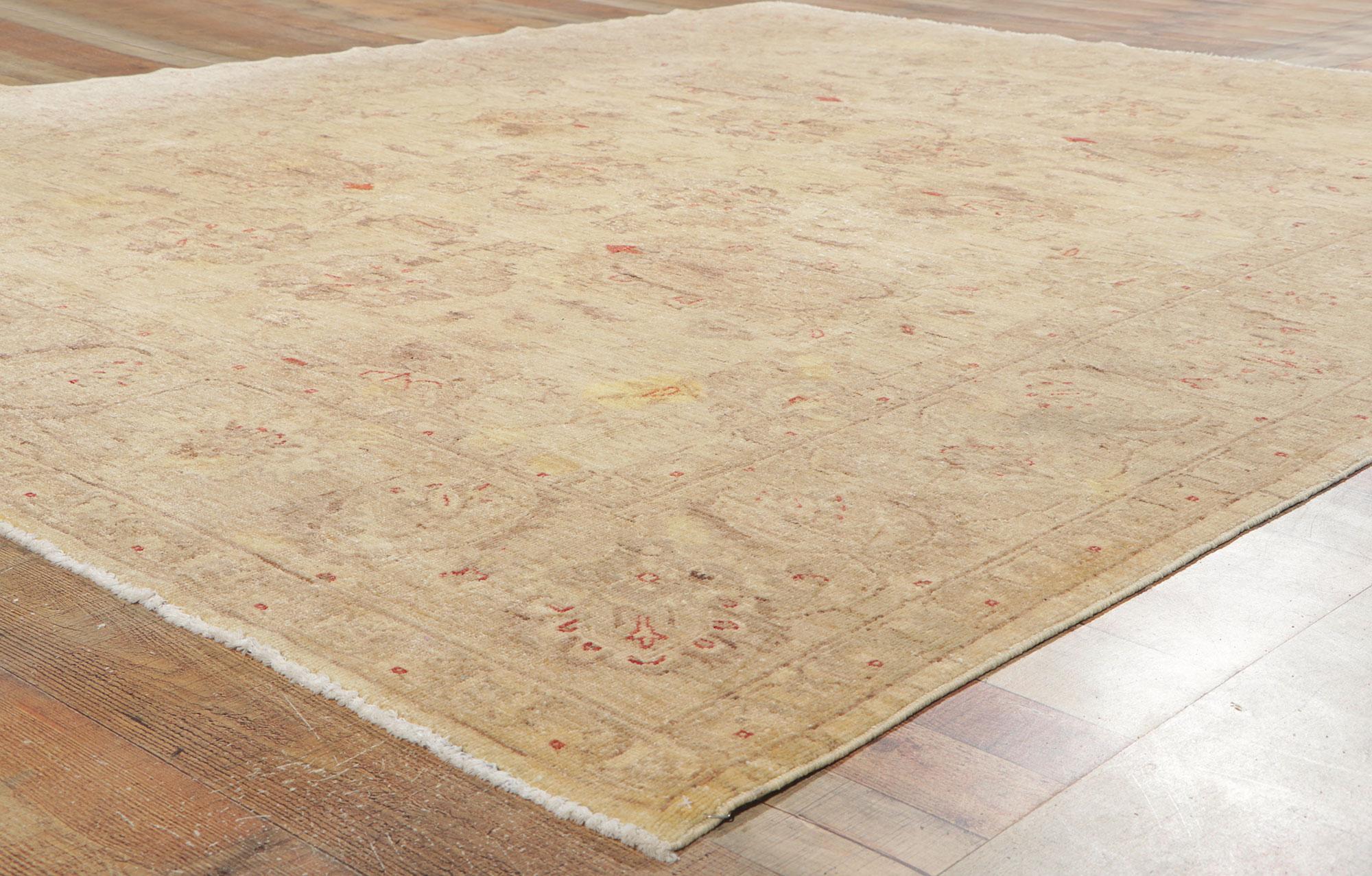 20th Century 1970's Pakistani Peshawar Carpet with Modern Style For Sale