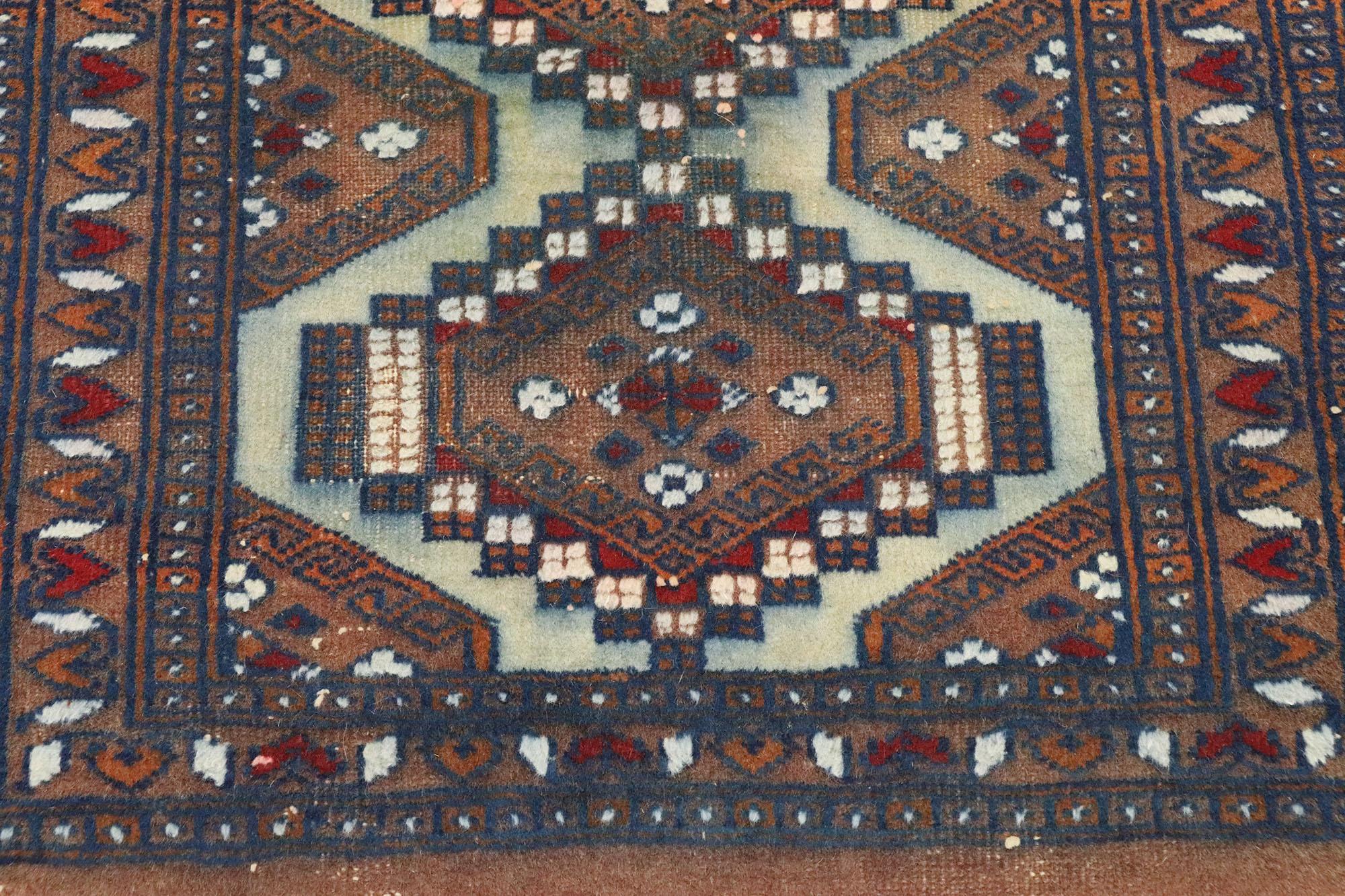 Hand-Knotted Vintage Pakistani Rug For Sale