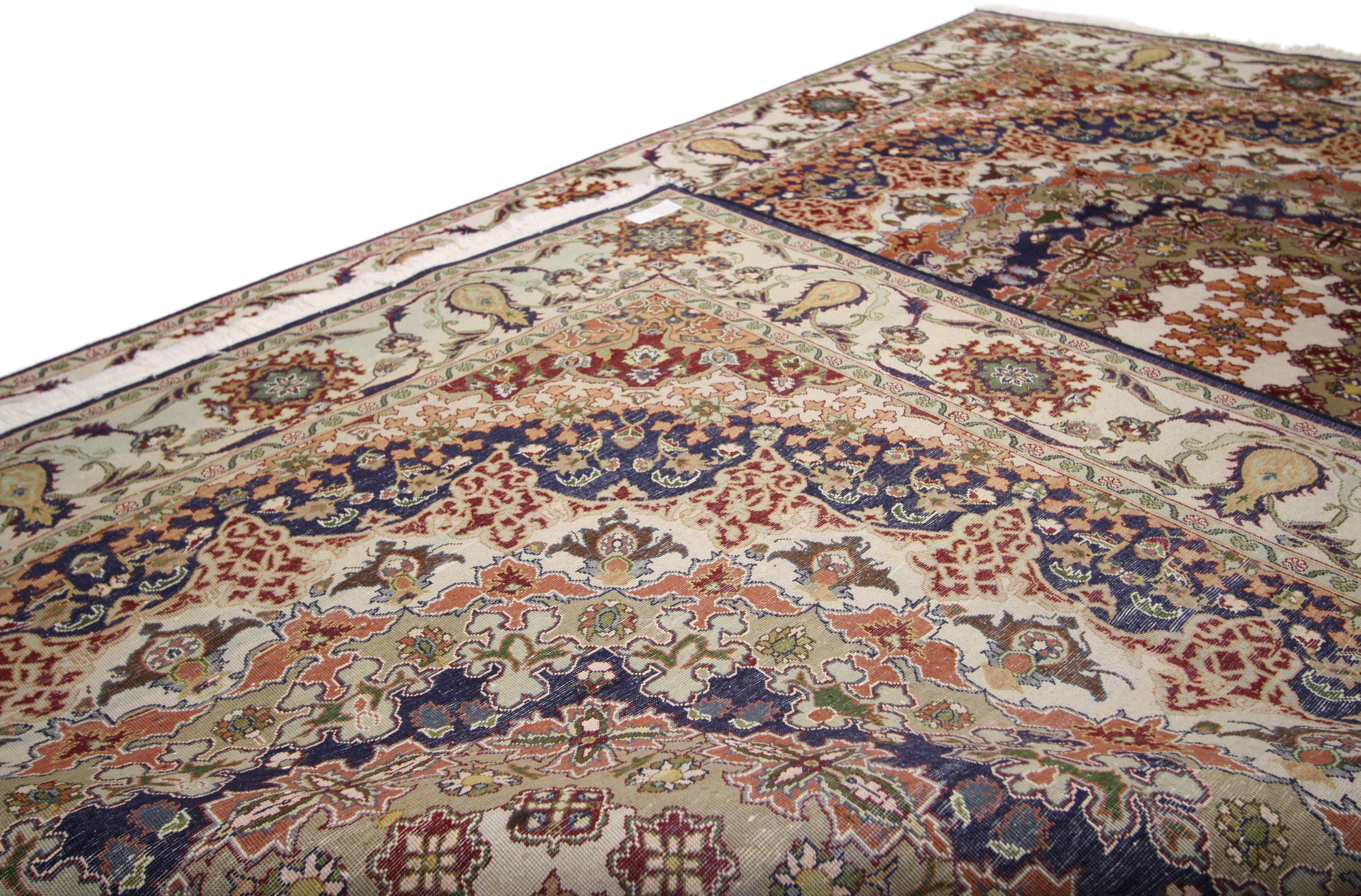 Wool Vintage Pakistani Rug with Colonial Arts and Crafts Style For Sale