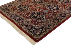 Tapis pakistanais vintage avec bouquets de fleurs et motif persan