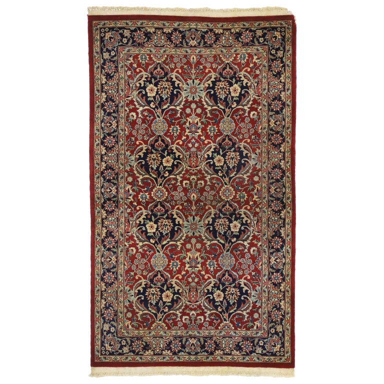 Vintage Pakistani Rug with Floral Bouquets and Persian Design For Sale ...