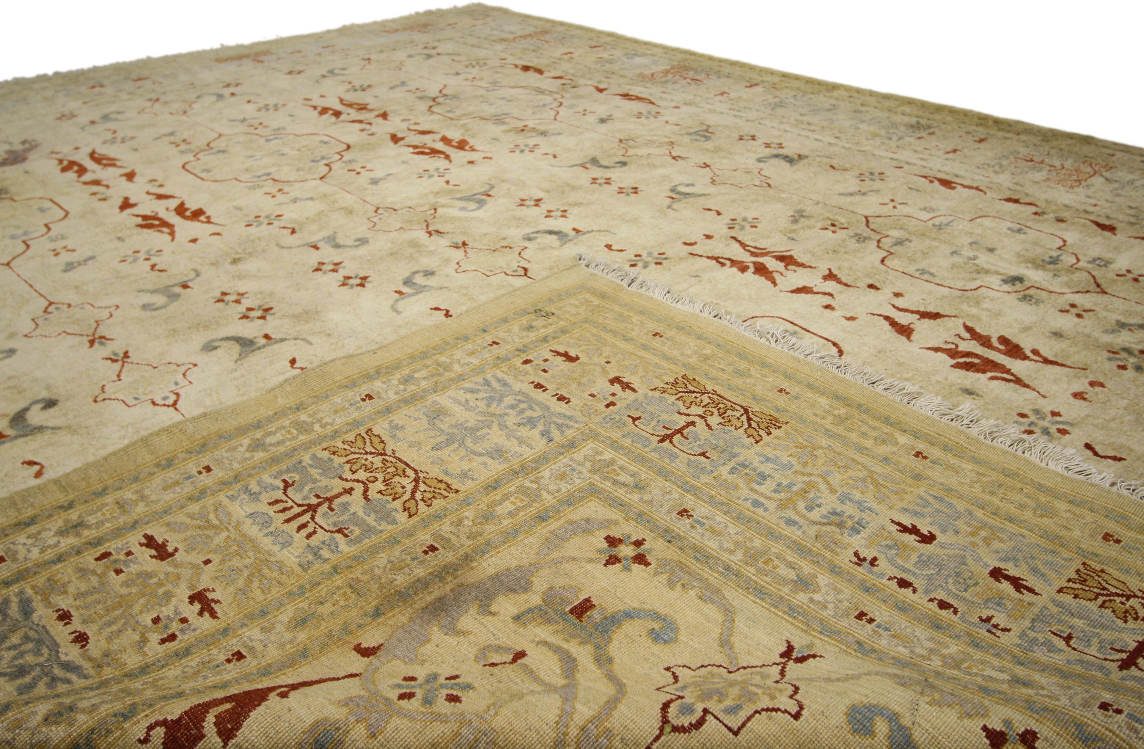 Hand-Knotted Vintage Pakistani Rug For Sale