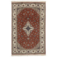 Retro Pakistani Rug with Persian Design with Arabesque Arts & Crafts Style