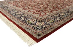 Vintage Pakistani Rug with Persian Tabriz Design and Old World Victorian Style