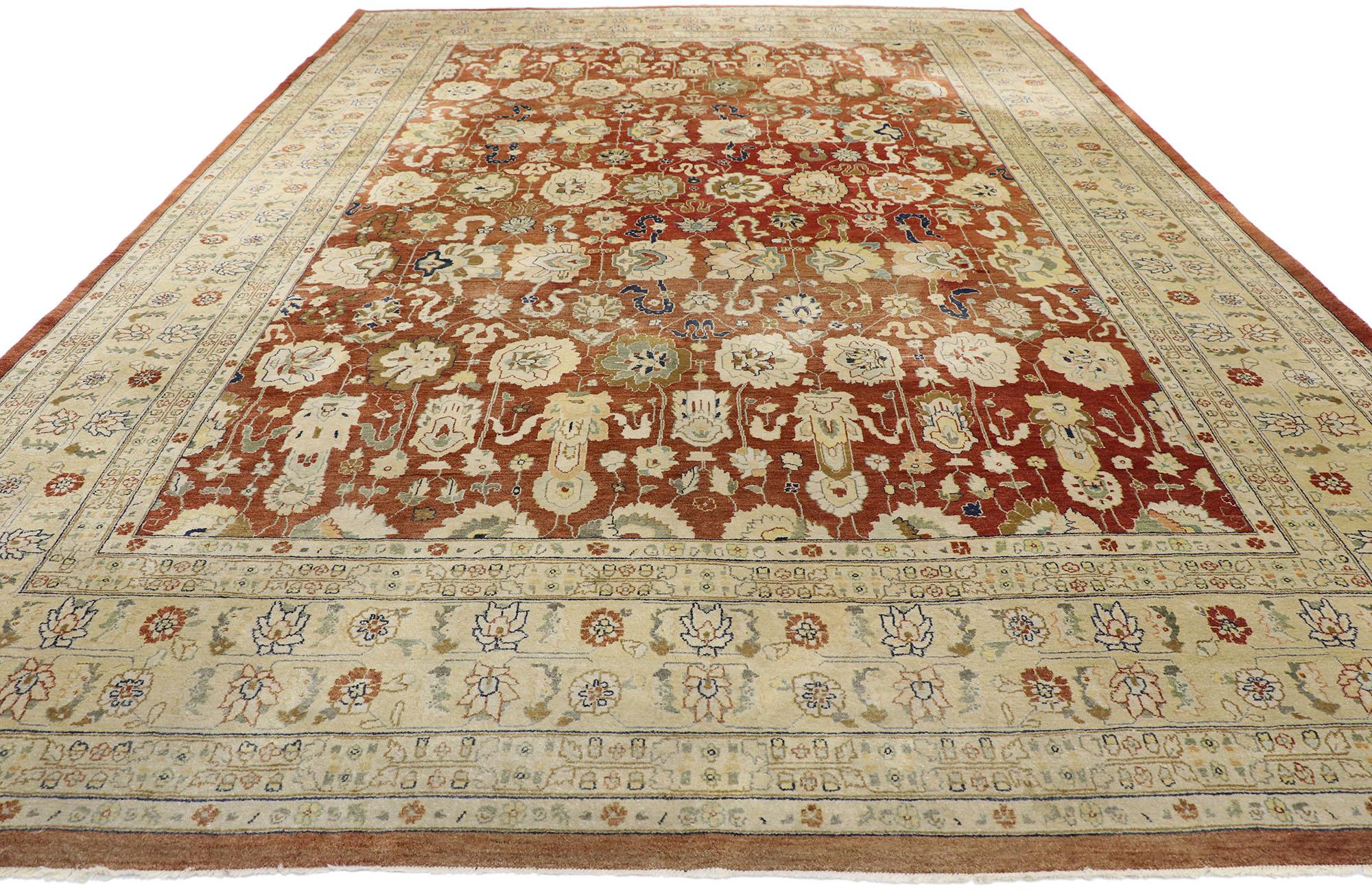 Turkish Vintage Pakistani Rug with Rustic Arts and Crafts Style For Sale