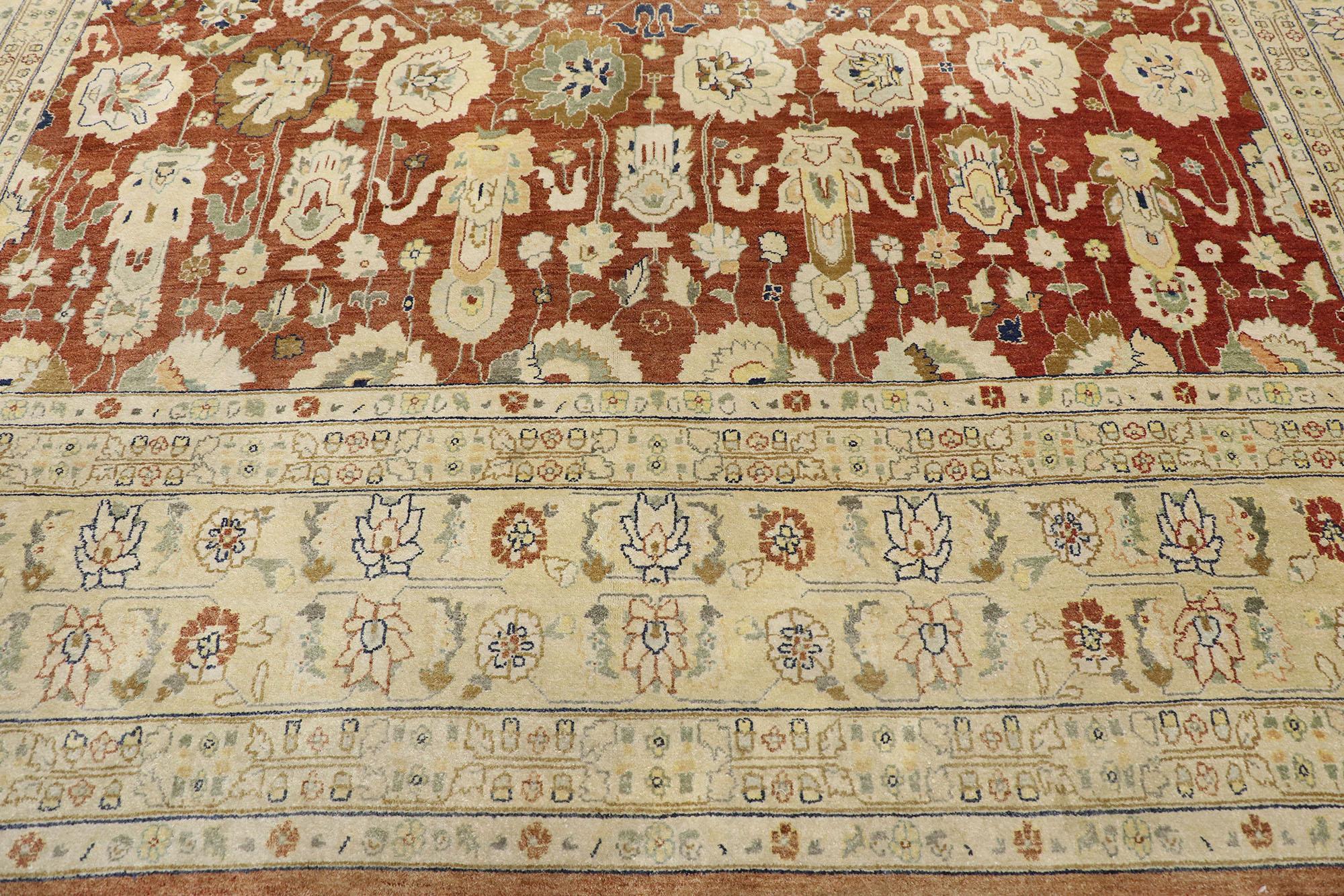 Hand-Knotted Vintage Pakistani Rug with Rustic Arts and Crafts Style For Sale