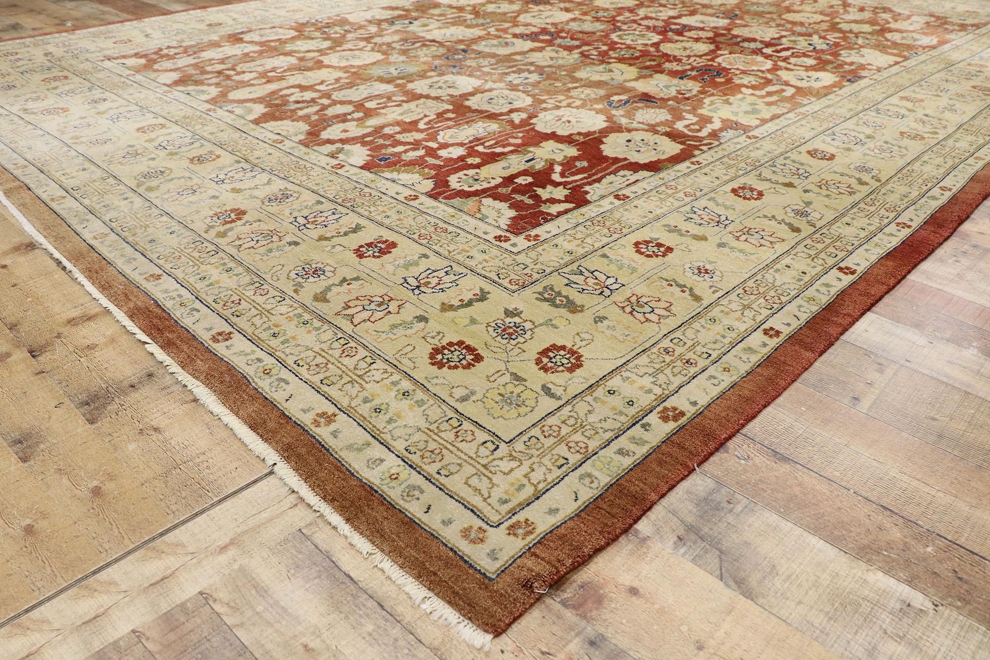 20th Century Vintage Pakistani Rug with Rustic Arts and Crafts Style For Sale