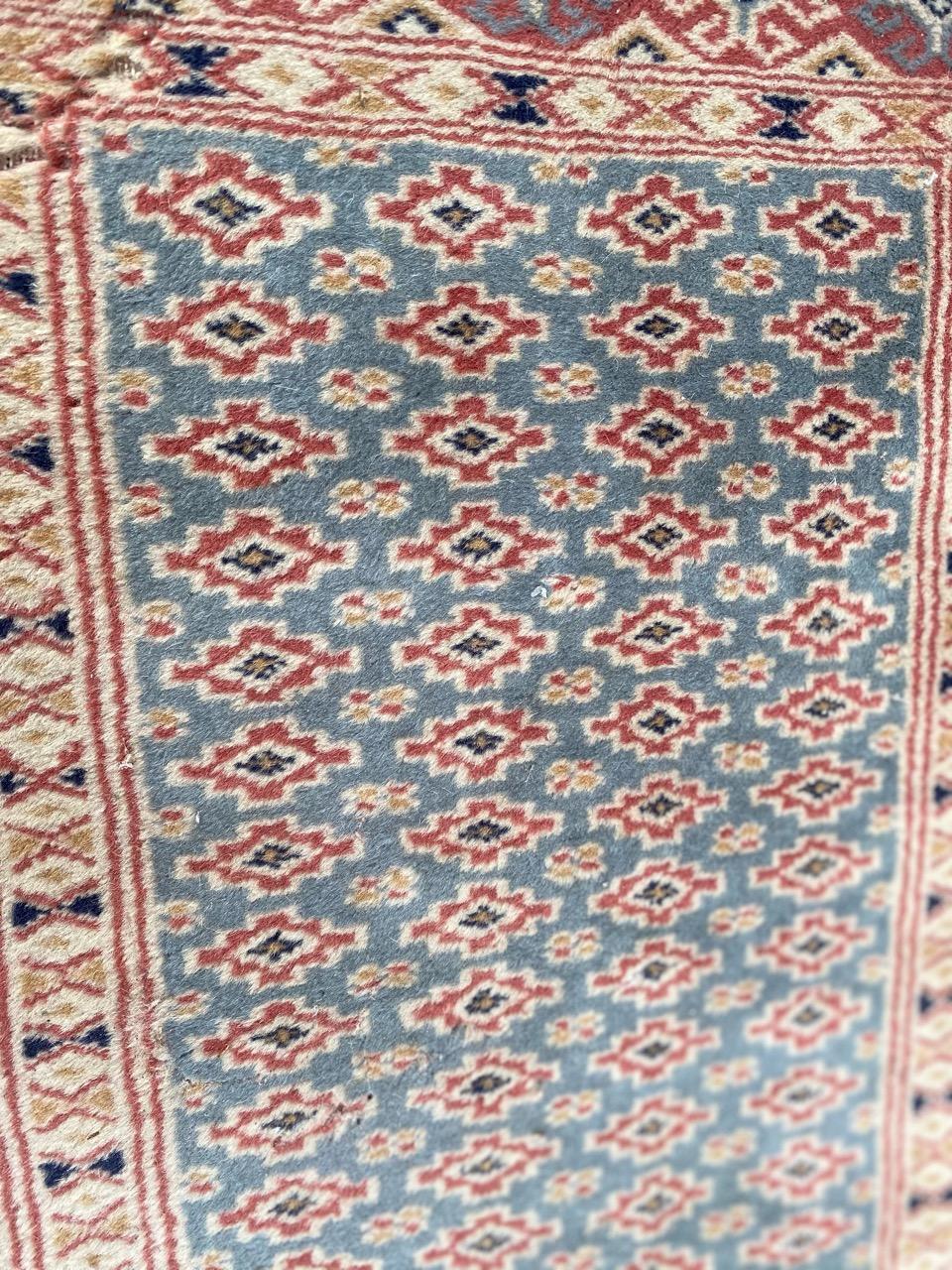 Hand-Knotted Vintage Pakistani Runner For Sale