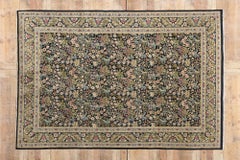 Vintage Pakistani Tabriz Carpet with Traditional Style