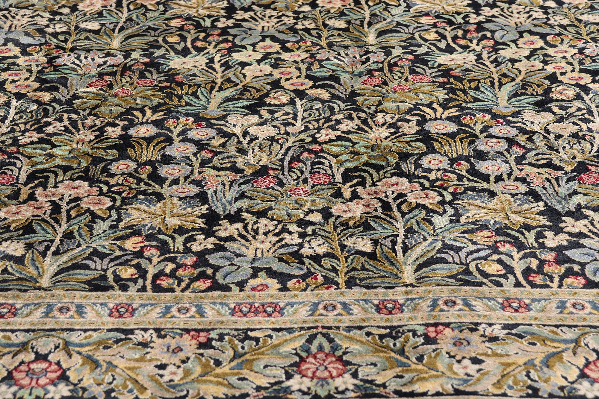 20th Century Vintage Pakistani Tabriz Carpet with Traditional Style For Sale