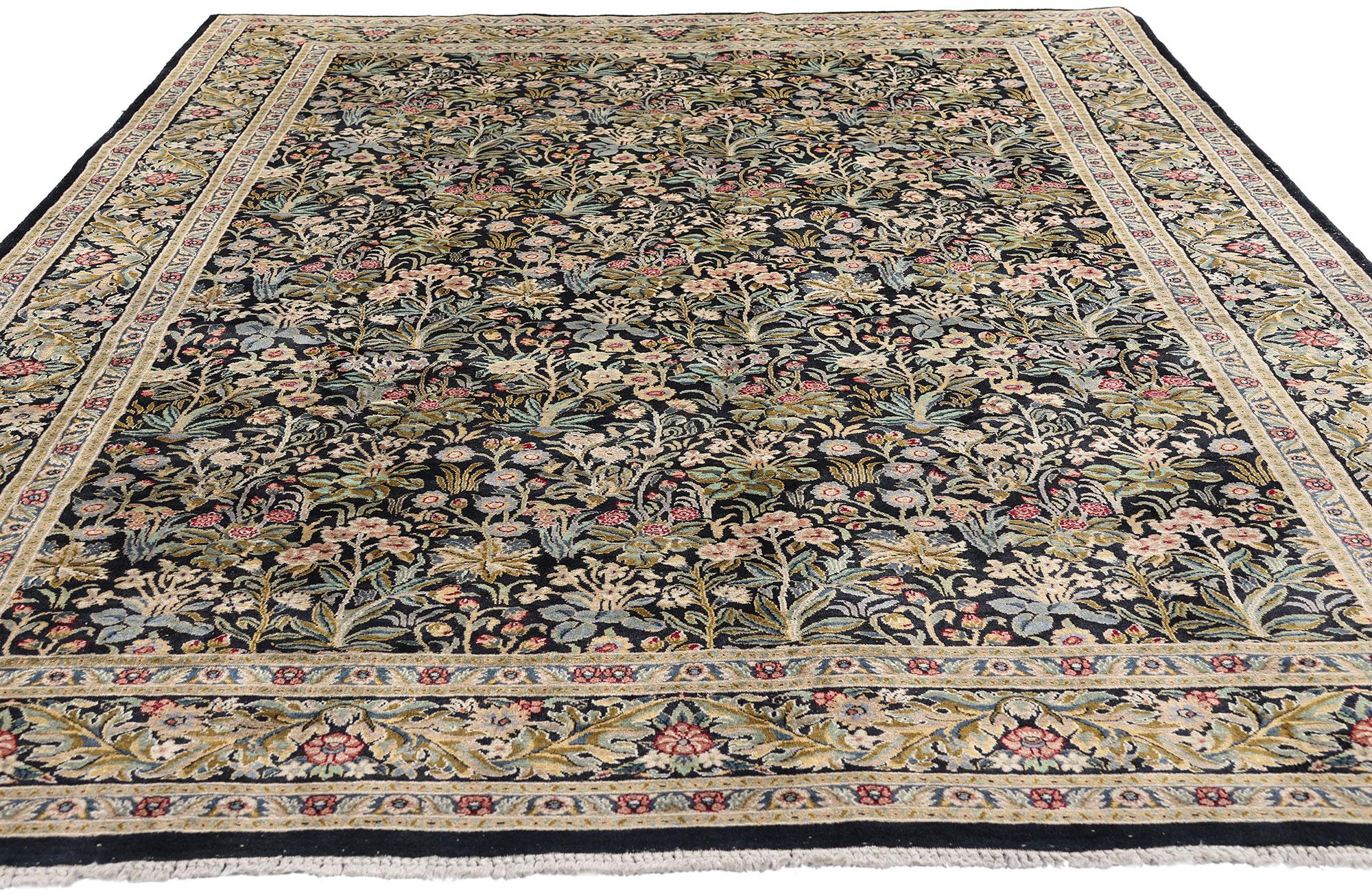 Vintage Pakistani Tabriz Carpet with Traditional Style For Sale 1