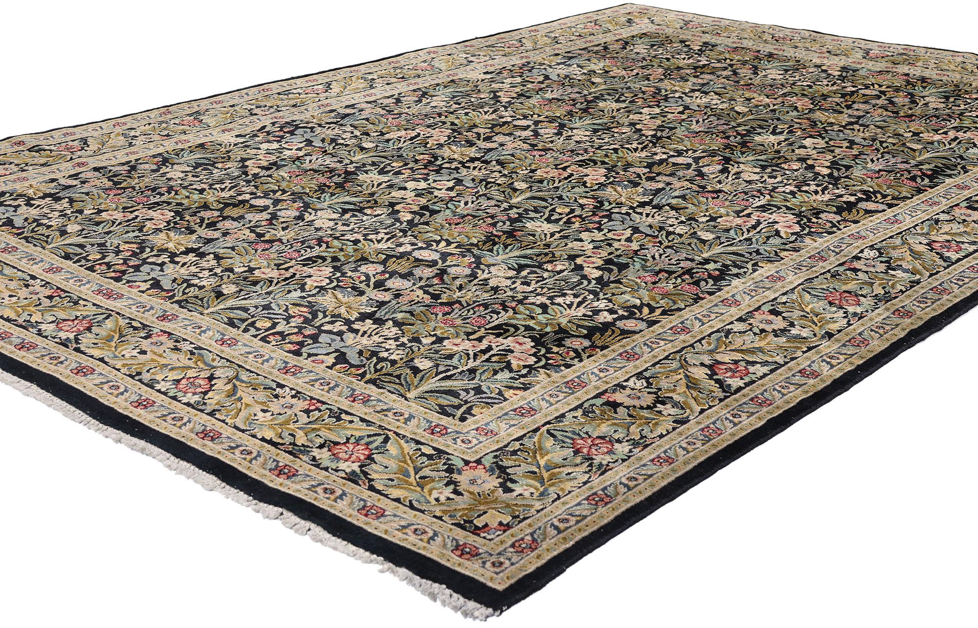 Vintage Pakistani Tabriz Carpet with Traditional Style For Sale 3