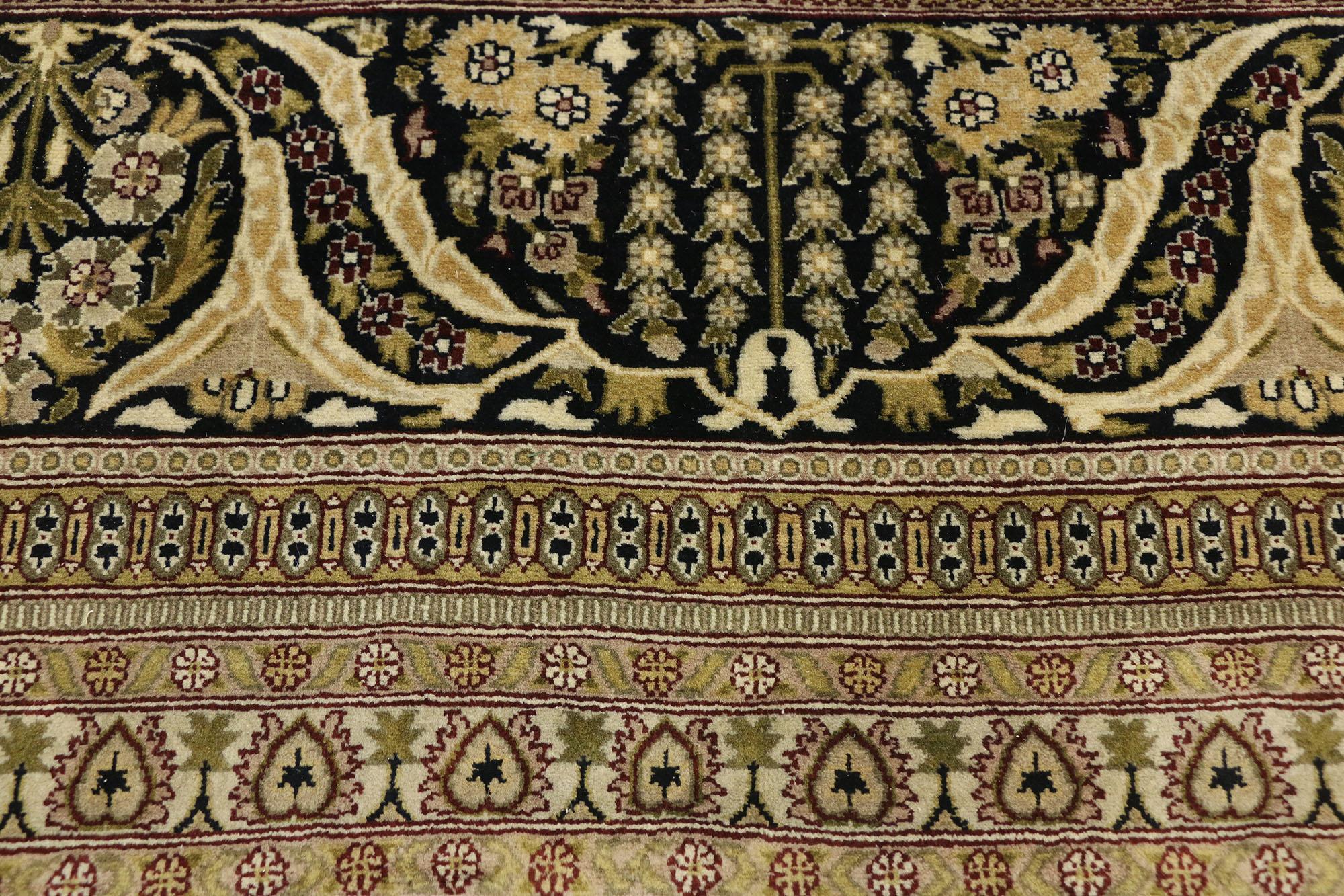 Art Nouveau Vintage Pakistani Traditional Area Rug with Arts & Crafts William Morris Style