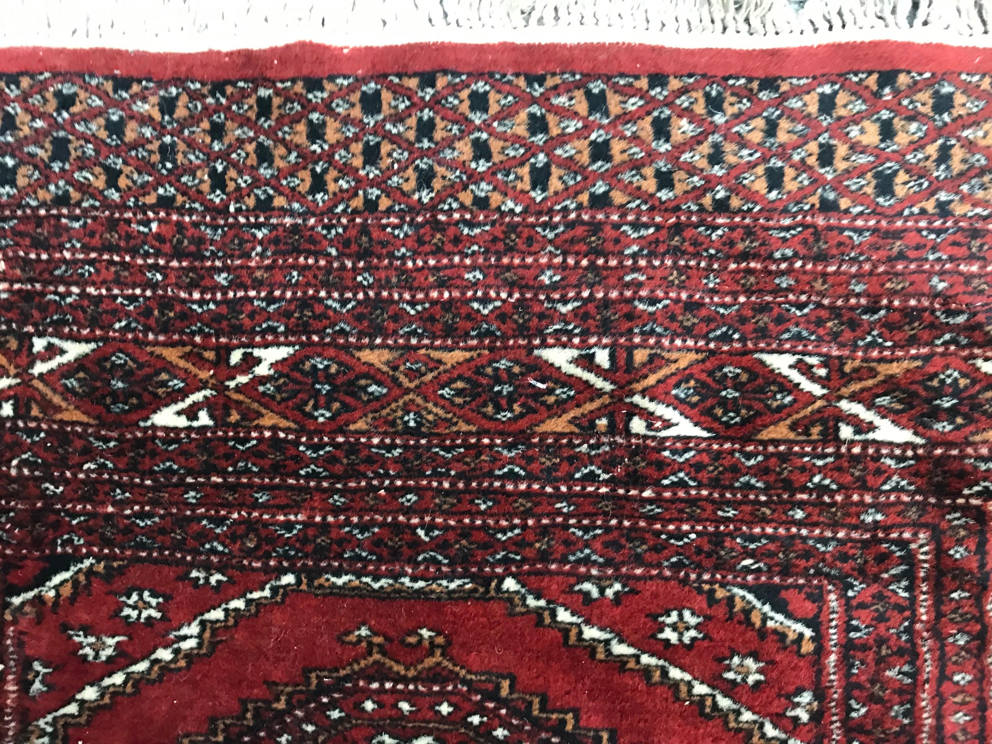 Bobyrug’s Vintage Pakistani Turkman Design Rug For Sale 3