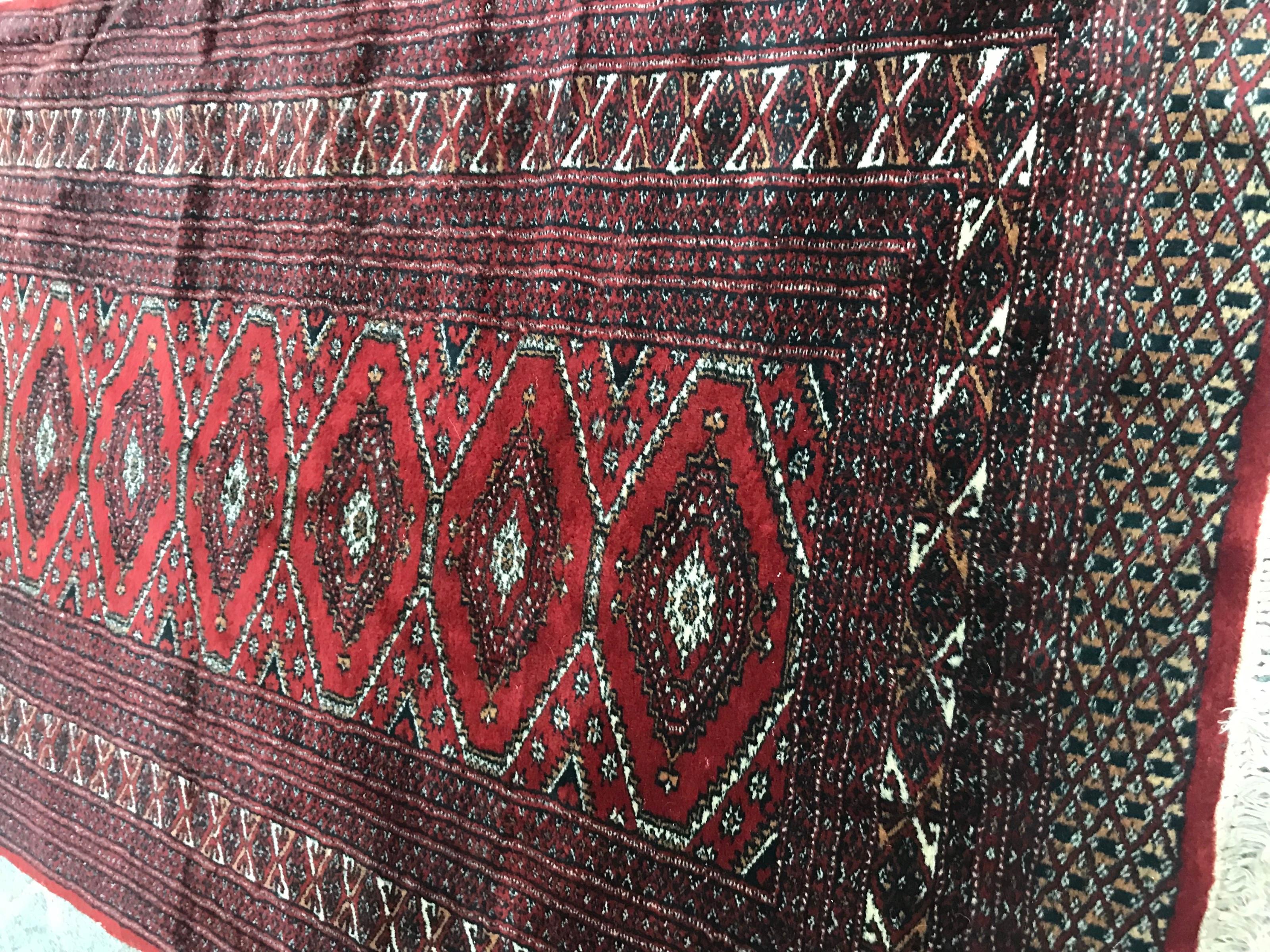 Bobyrug’s Vintage Pakistani Turkman Design Rug For Sale 1