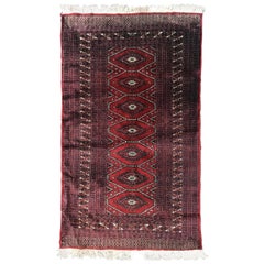 Bobyrug's Vintage Pakistani Turkman Design Rug (tapis pakistanais d'époque)