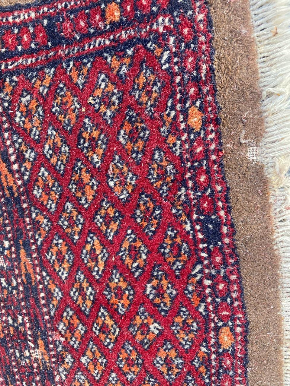 Bobyrug’s Vintage Pakistani Turkmen Design Rug For Sale 7