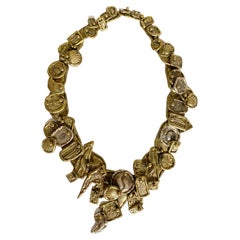 Vintage Pal Kepenyes Bronze/Brass Necklace, 20th Century