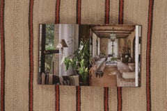 Vintage Palas Bidjar Kilim Minimal Red Stripes on a Beige Field - Rug & Kilim