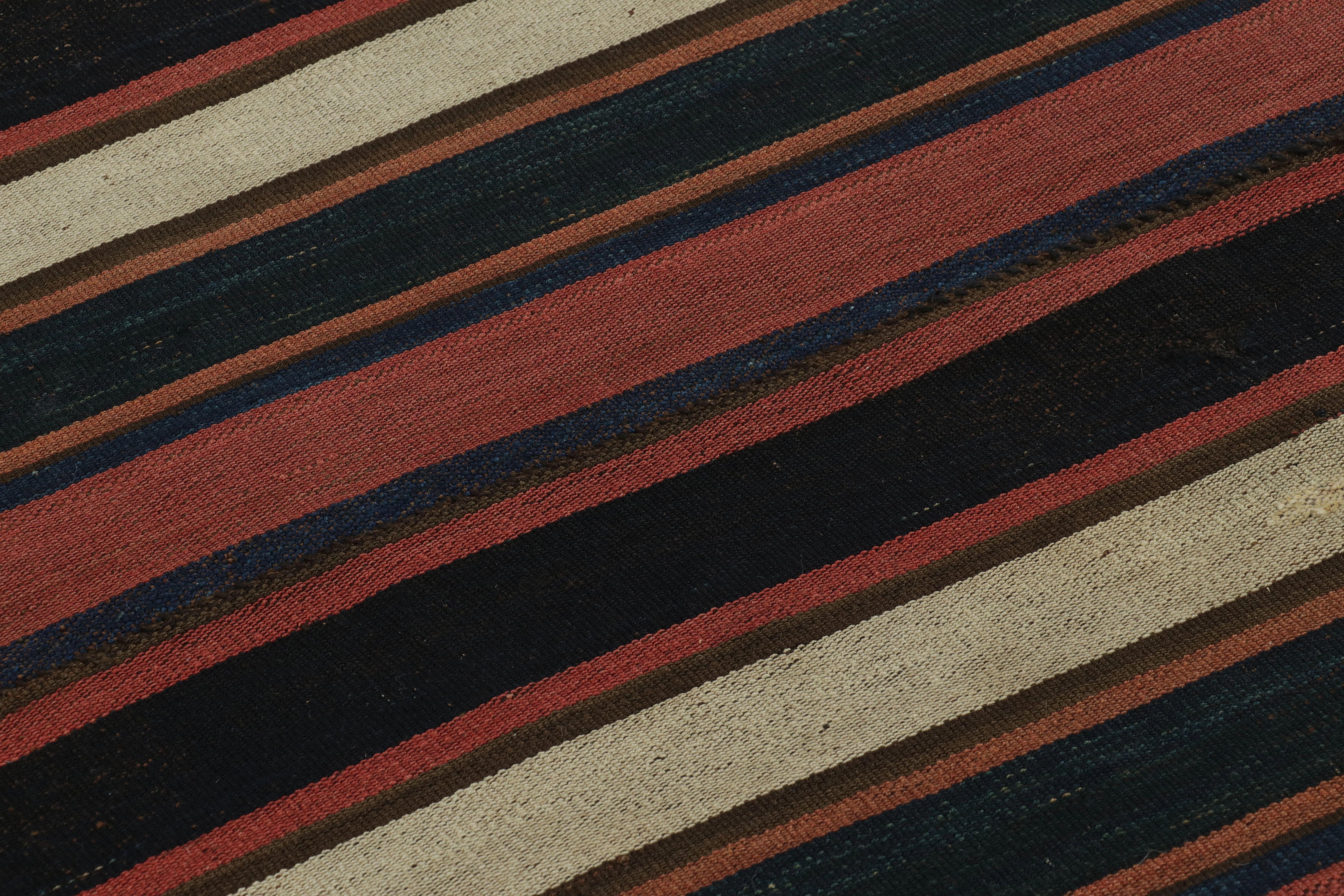 Vintage Palas Bidjar Persischer Kilim, reiche mehrfarbige Streifen - Rug & Kilim (Handgewebt) im Angebot