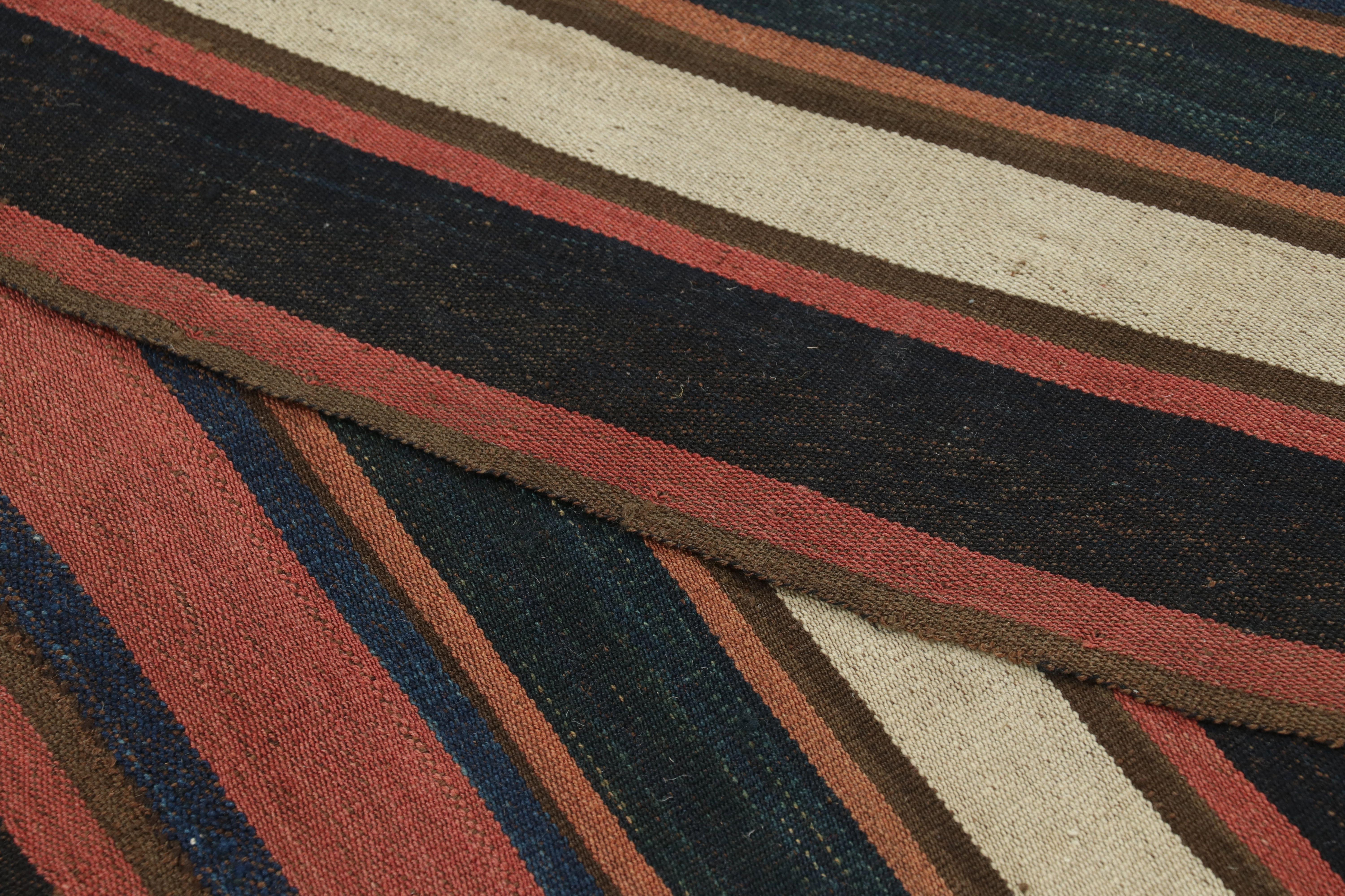 Vintage Palas Bidjar Persischer Kilim, reiche mehrfarbige Streifen - Rug & Kilim (Wolle) im Angebot