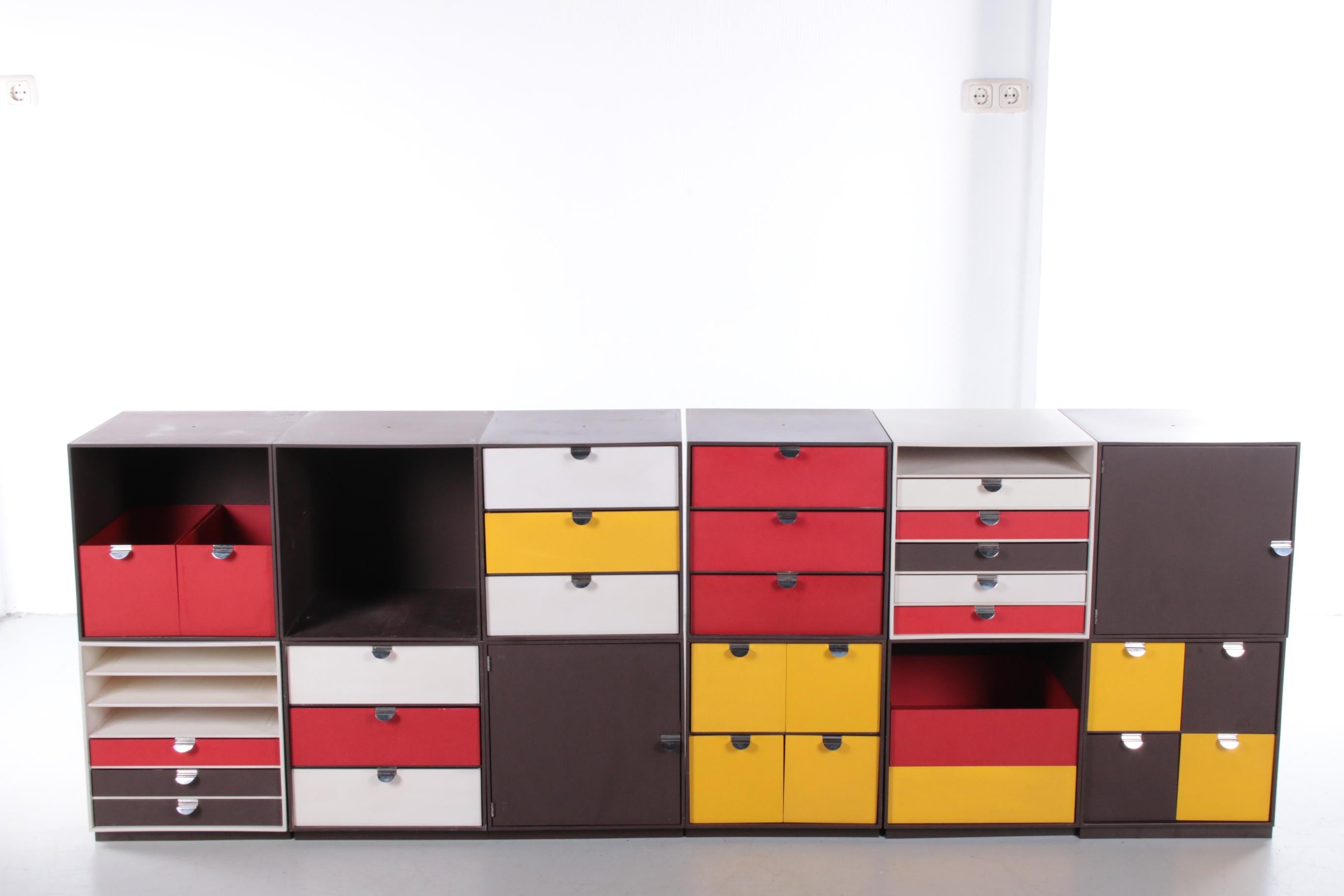Mid-Century Modern Boîtes de rangement modulaires Palaset Palanox vintage design Ristomatti Ratia  en vente