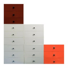 Vintage Palaset Treston Modular Storage Box Set, Scandinavian Modern, Finland