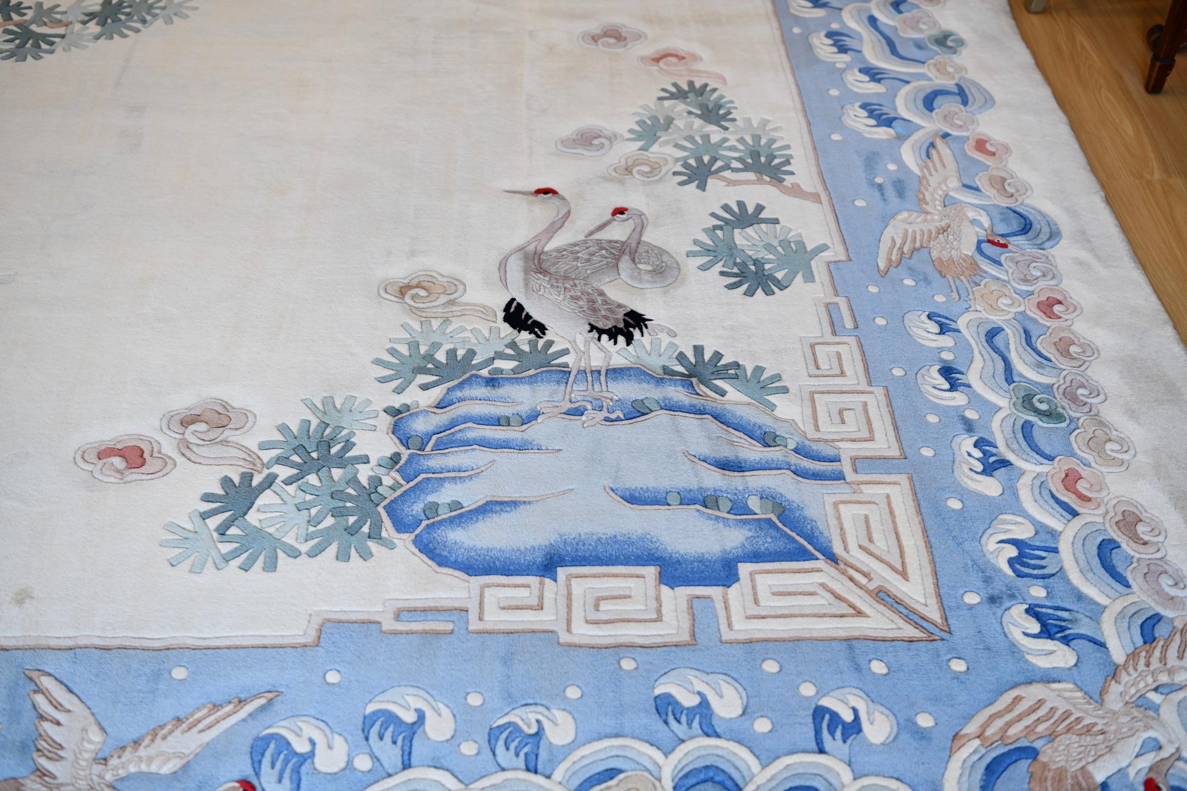 Vintage Palatial Chinese Rug For Sale 3