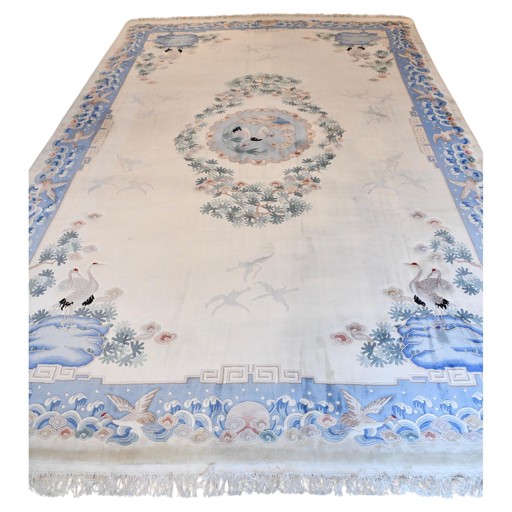 Vintage Palatial Chinese Rug For Sale