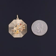 Palette-Anhänger aus 14k Gold von Dankner, Vintage