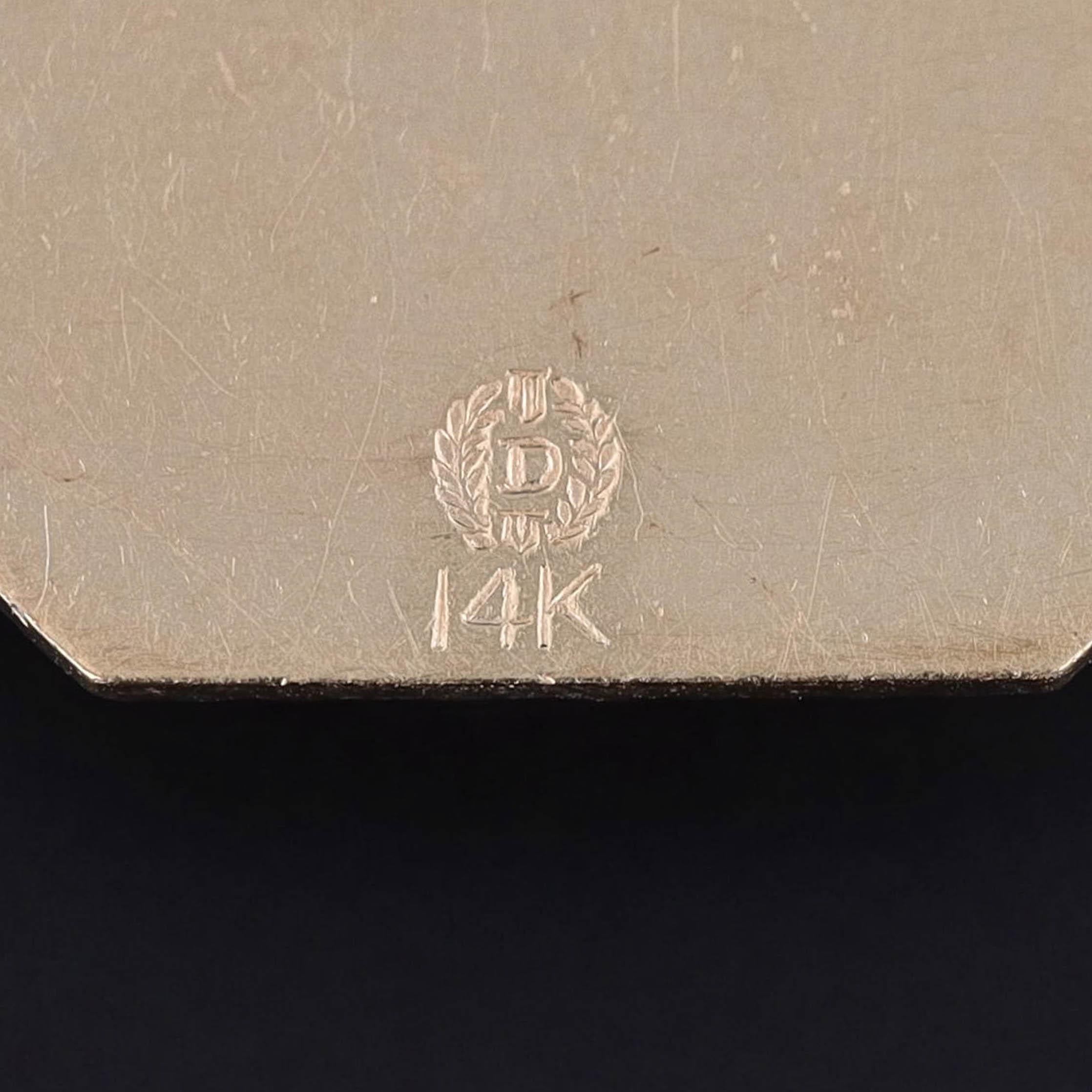 Donna Ciondolo Palette d'epoca in oro 14k di Dankner in vendita