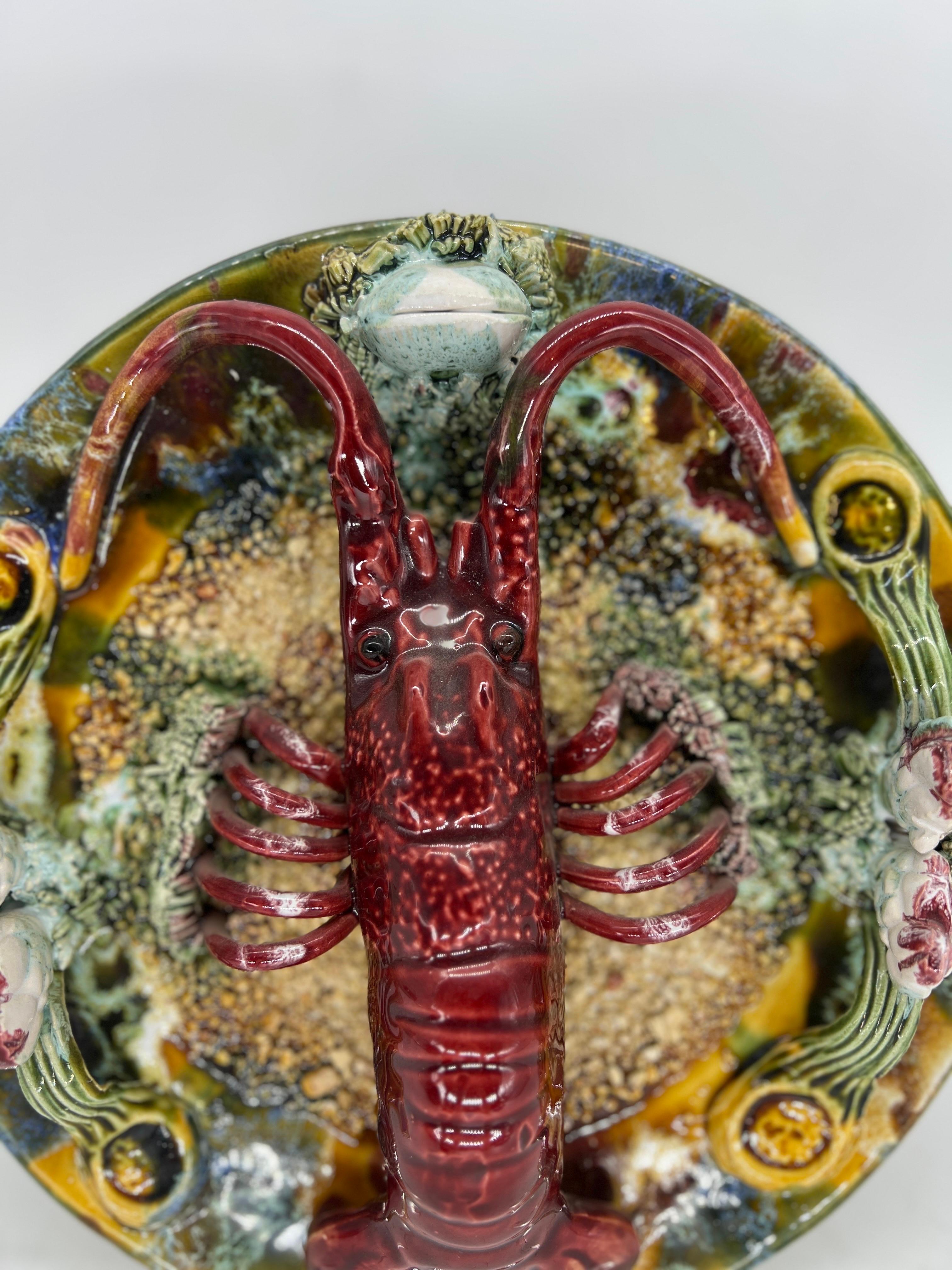 lobster figure with plate