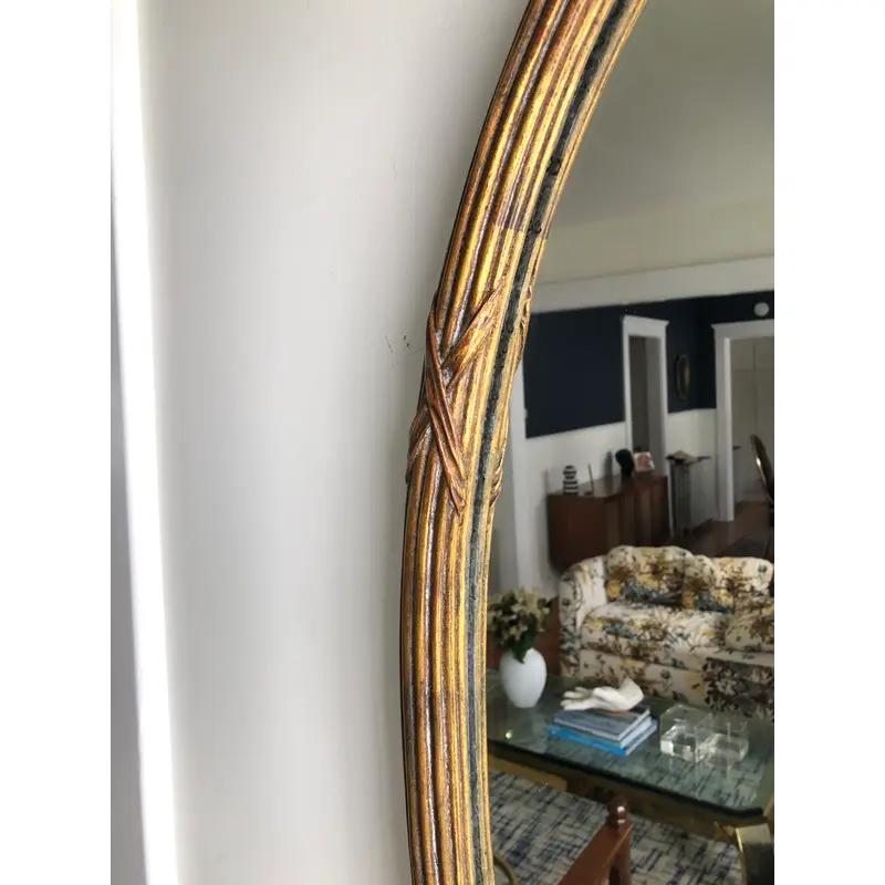 Vintage Palladio Faux Reed Mirror Italian For Sale 2