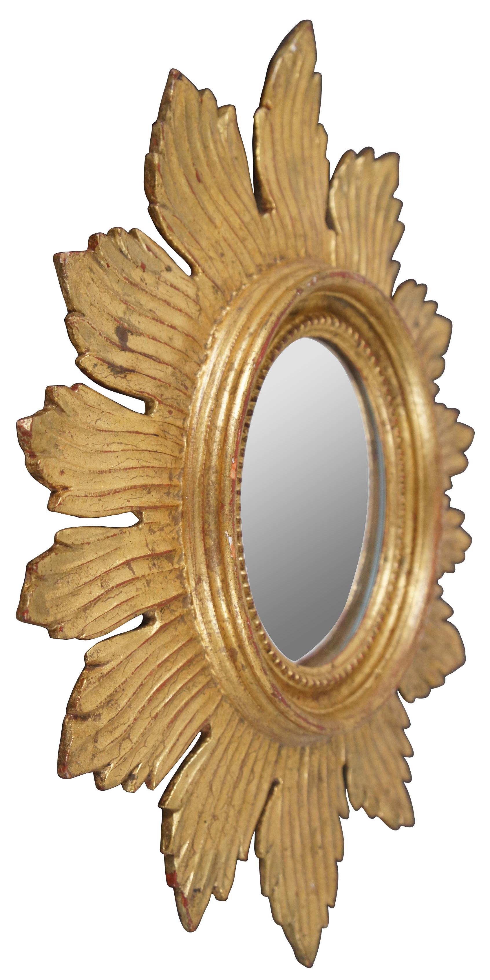 Vintage Palladio Italian Neoclassical Giltwood Wall Mirror Hollywood Regency In Good Condition In Dayton, OH