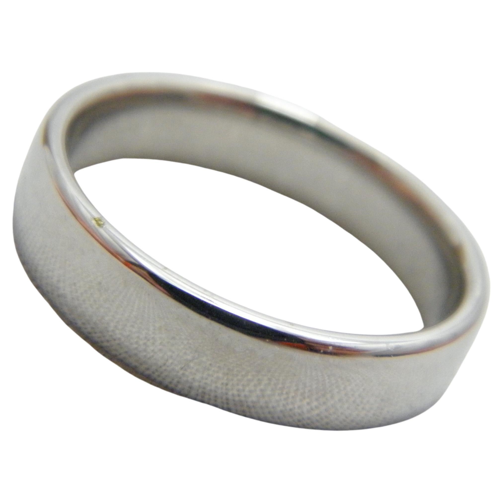 male Sure triathlon Vintage Palladium 5mm Wedding Ring Size R 1/2 9 950 Purity Band Plain  Polished For Sale at 1stDibs