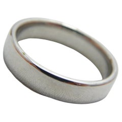 Vintage Palladium 5mm Wedding Ring Size R 1/2 9 950 Purity Band Plain Polished