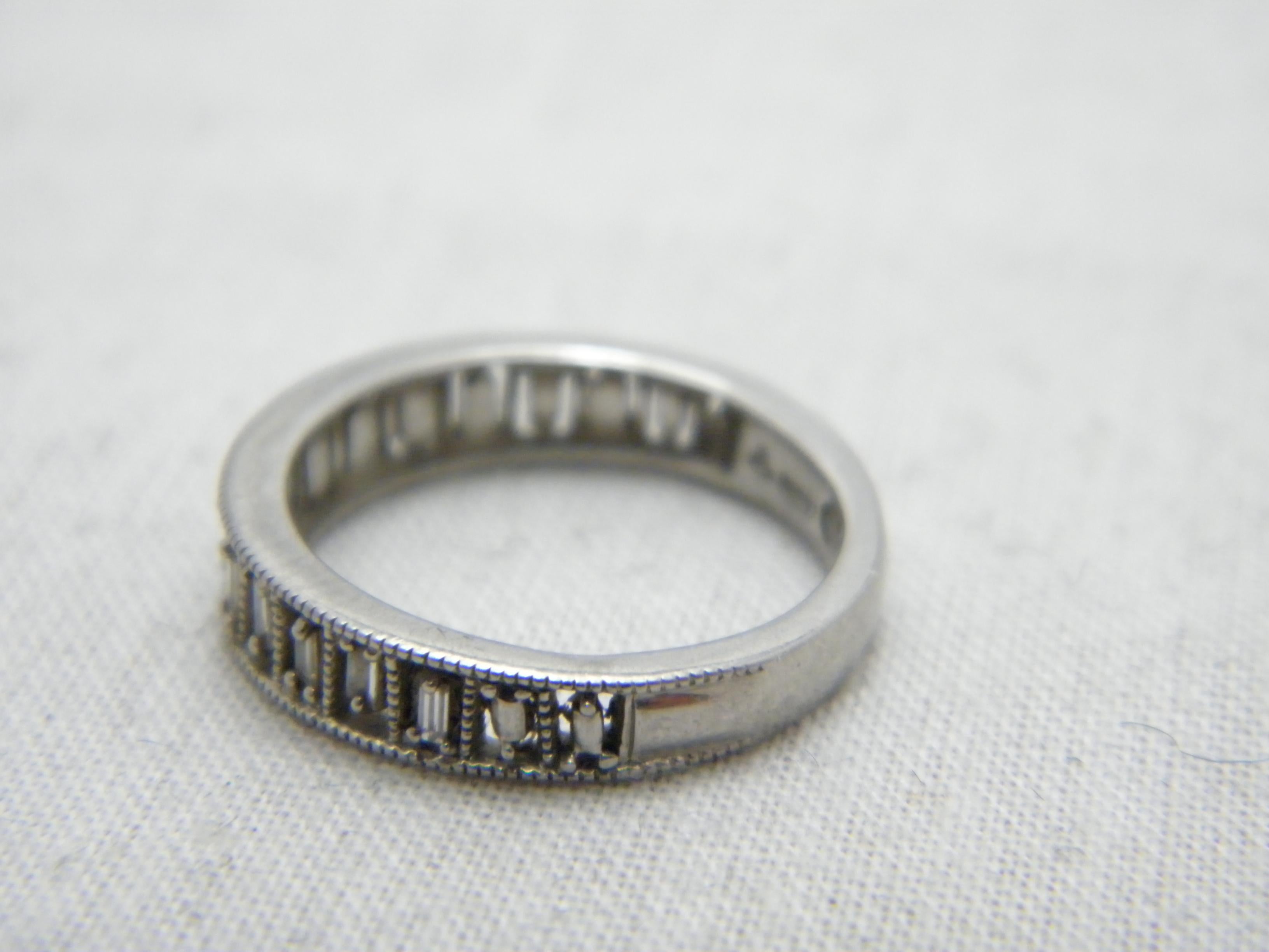 vintage palladium wedding rings