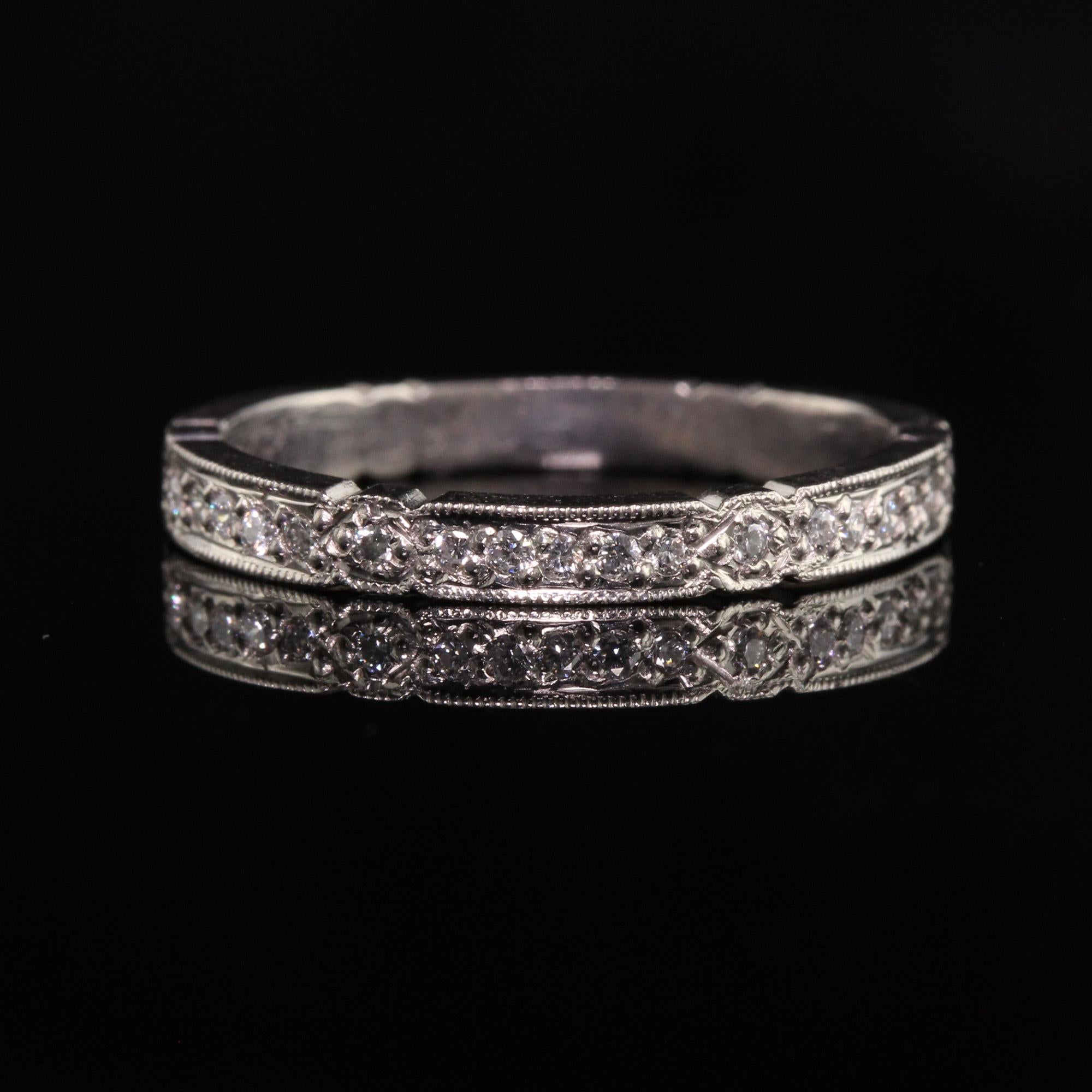 antique palladium wedding rings