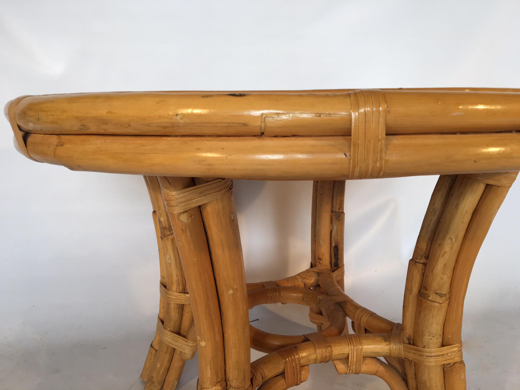 vintage cane side table