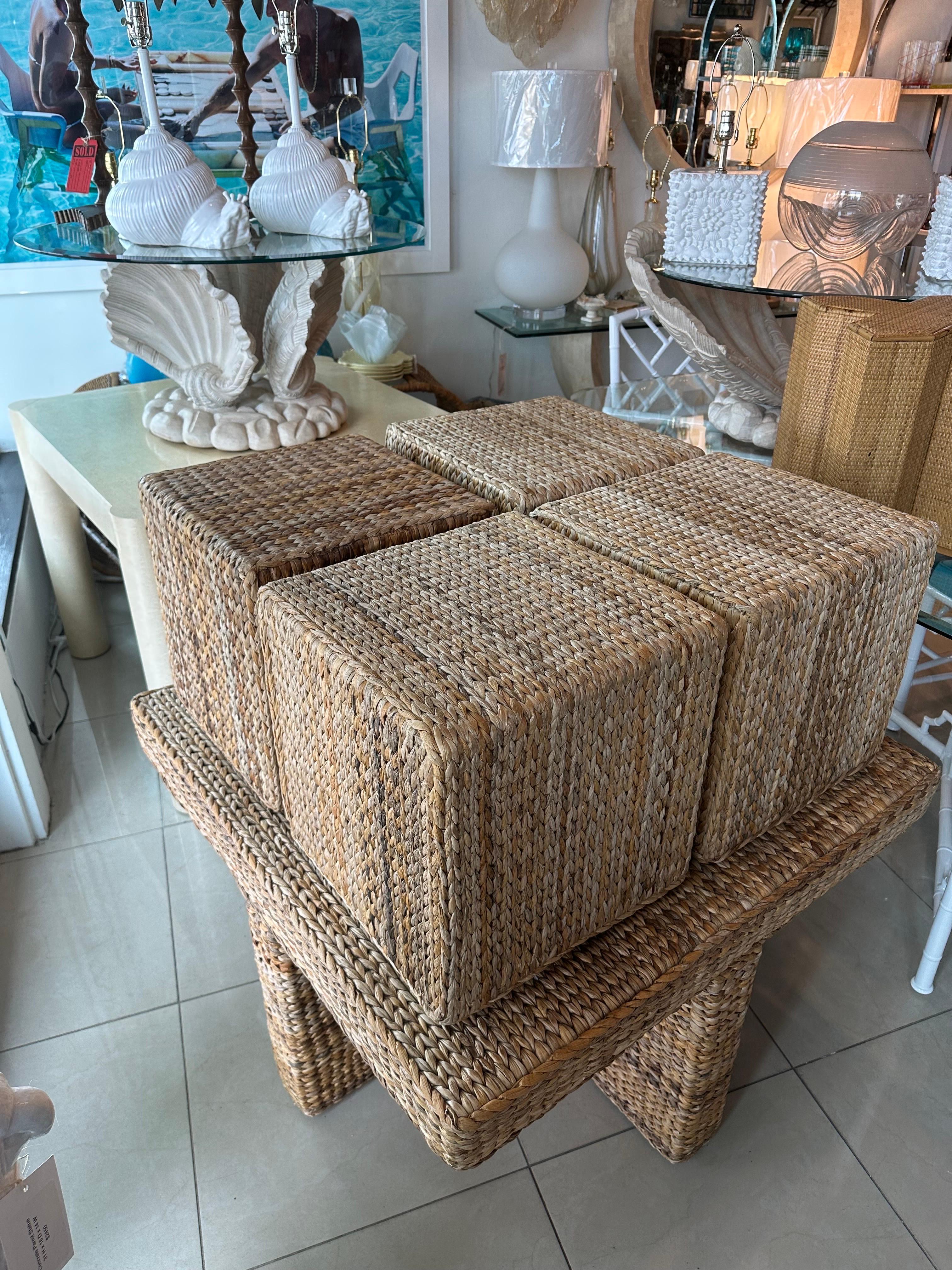 seagrass side table