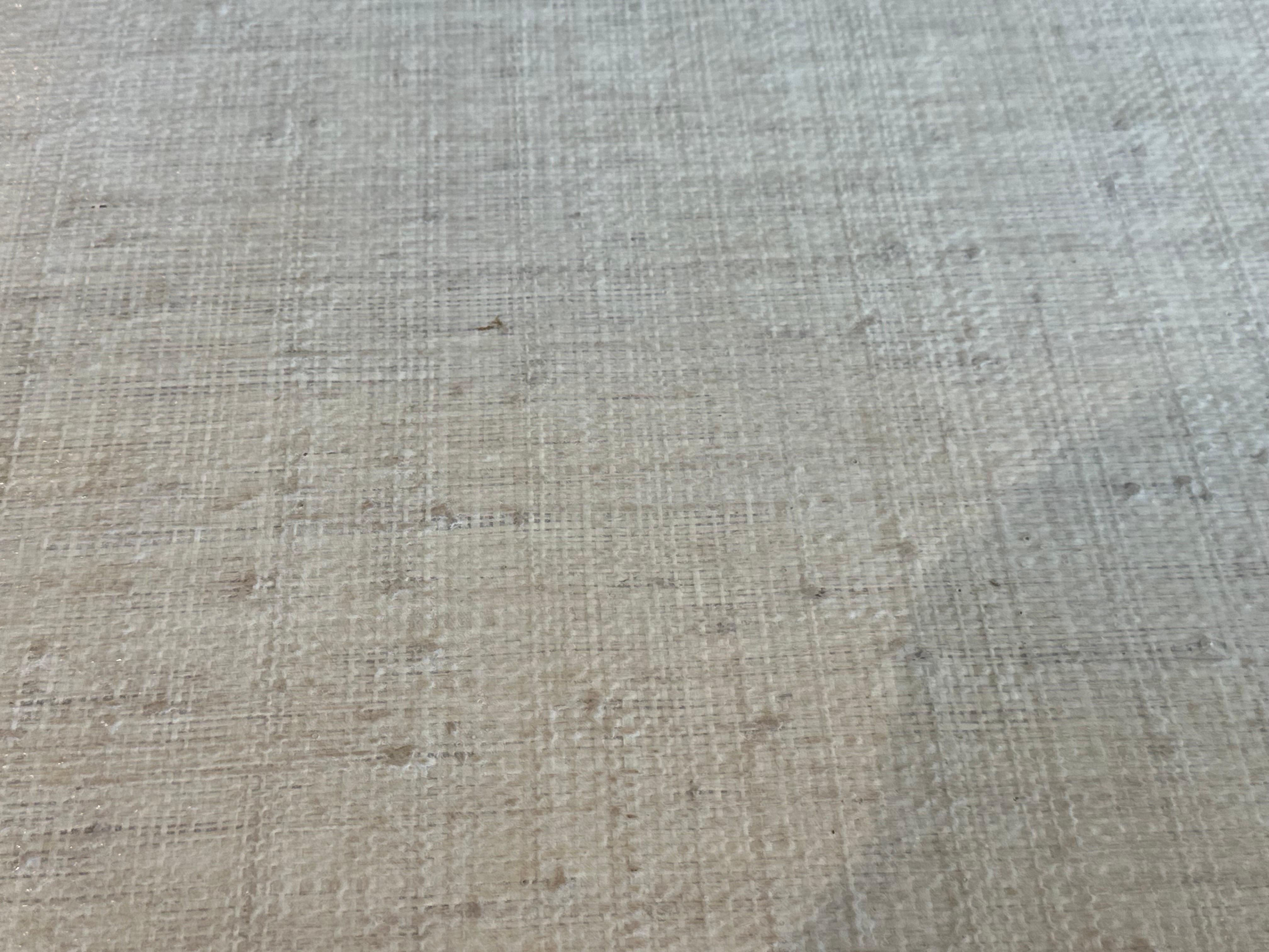 Vintage Palm Beach Tan Grasscloth Square Game Dining Table 4